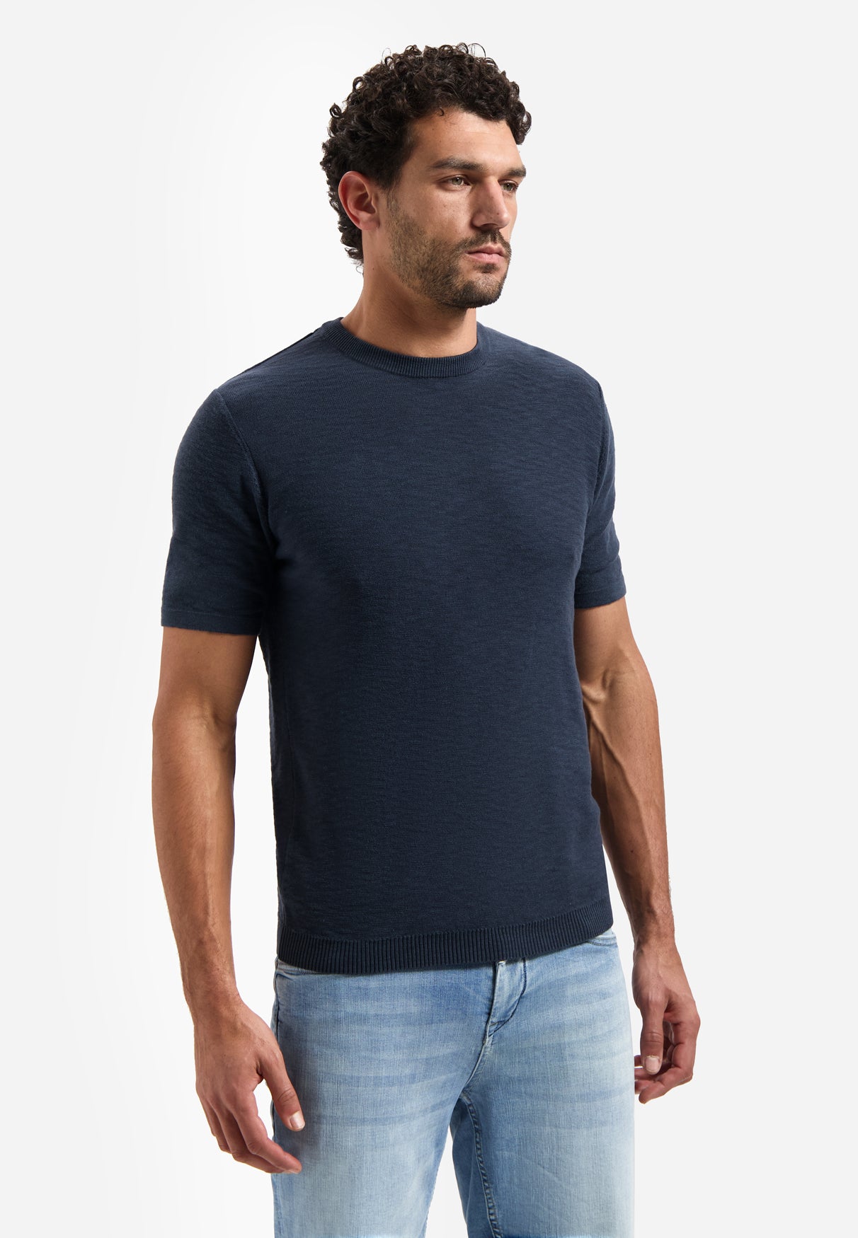 Knitted slub T-shirt | Night