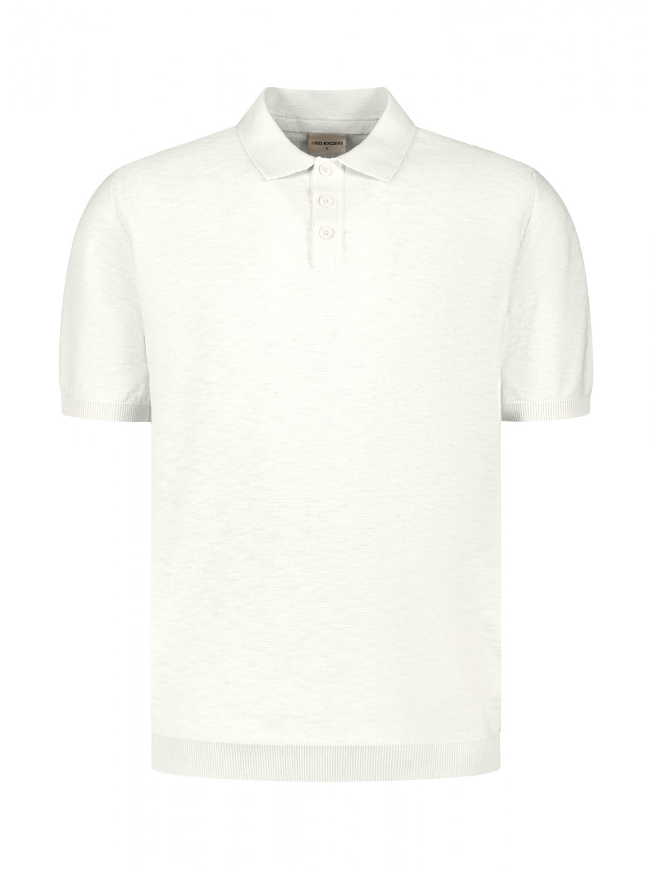 Knitted slub polo shirt with buttons | Kit