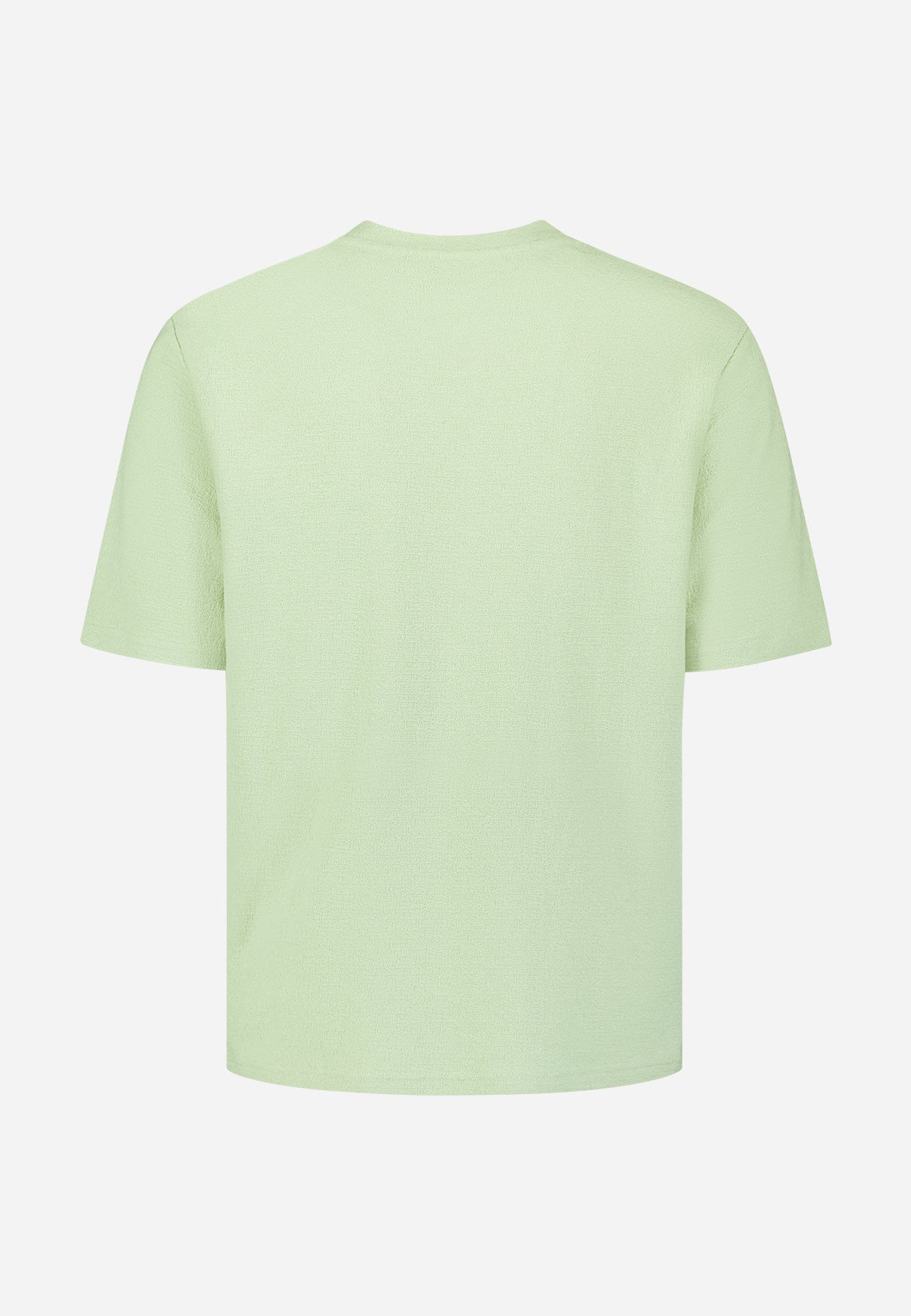 Plain T-shirt with a round neck | Green
