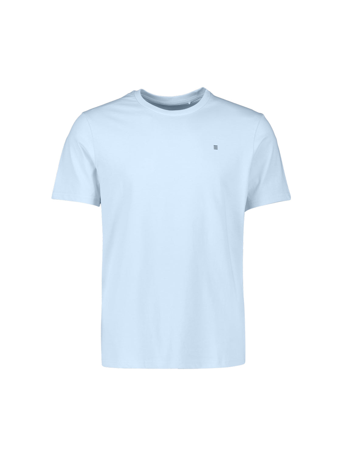 Basic plain T-shirt with round neck. | Blue