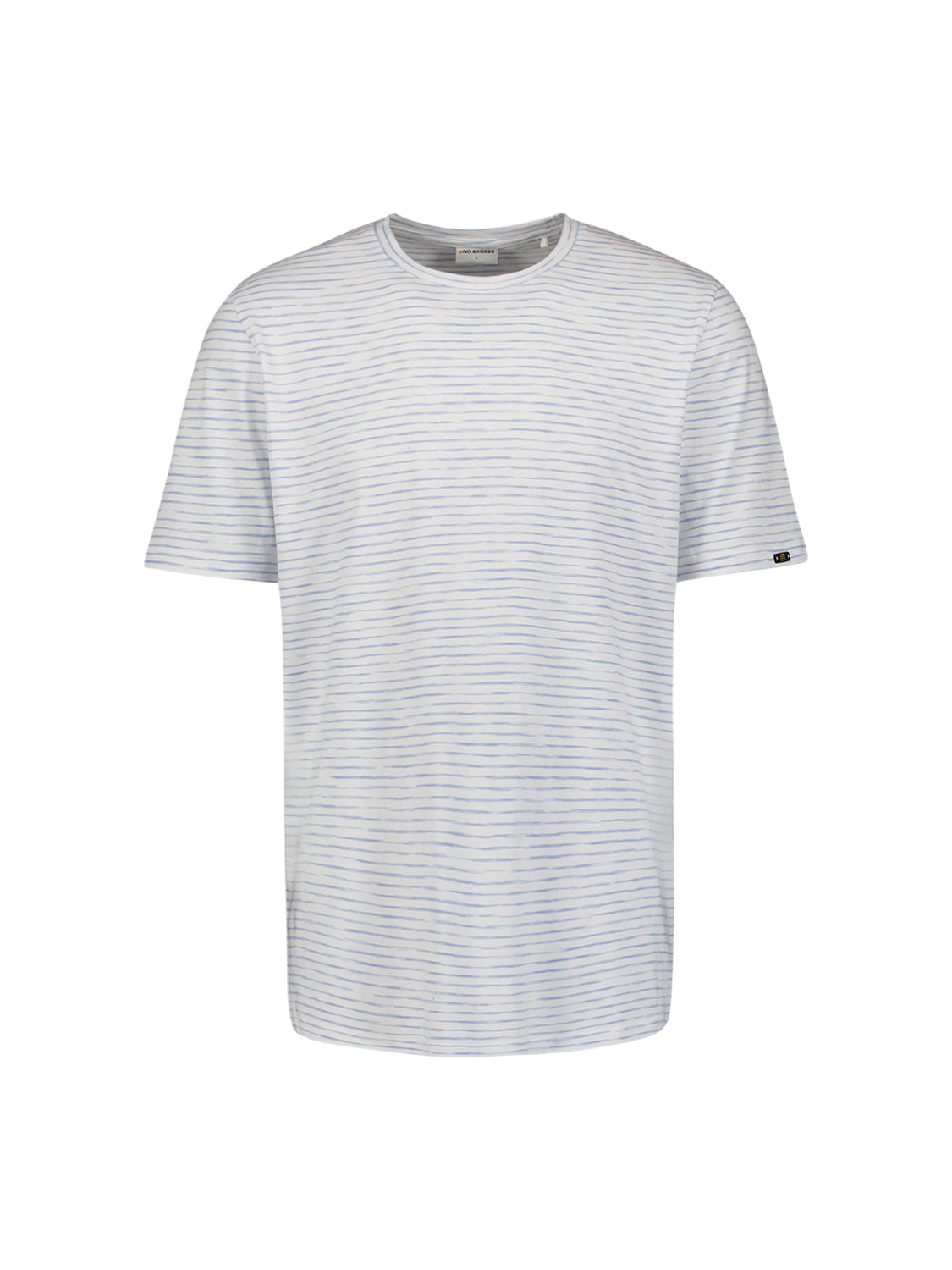 Striped T-shirt with round neck | Blue