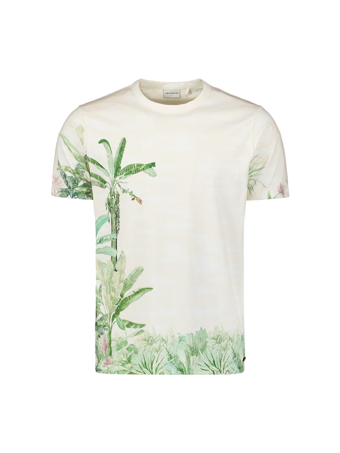 T-shirt with botanical print | Green