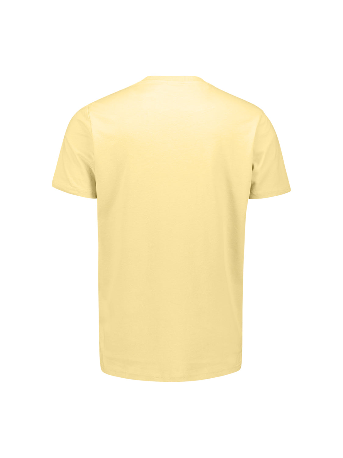 Peached T-shirt with round neck | Yellow
