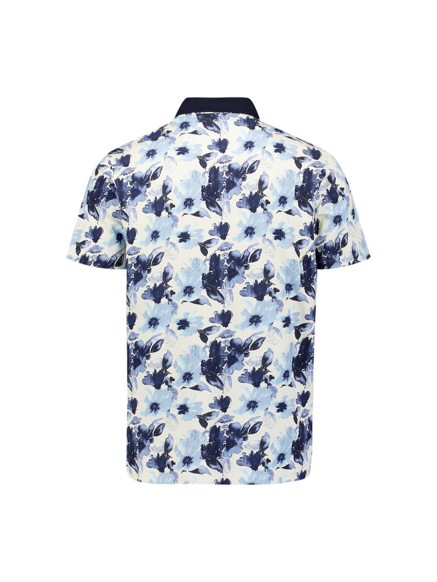 Polo shirt with all-over print | Blue