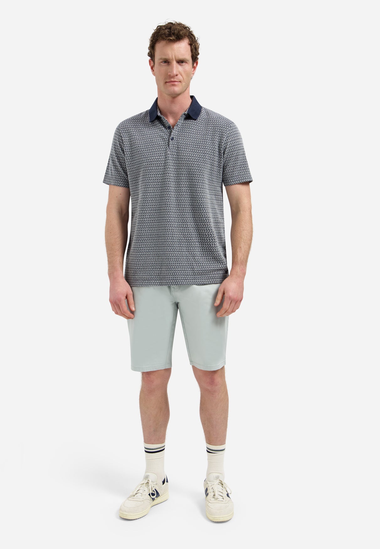 Jacquard polo shirt | Night