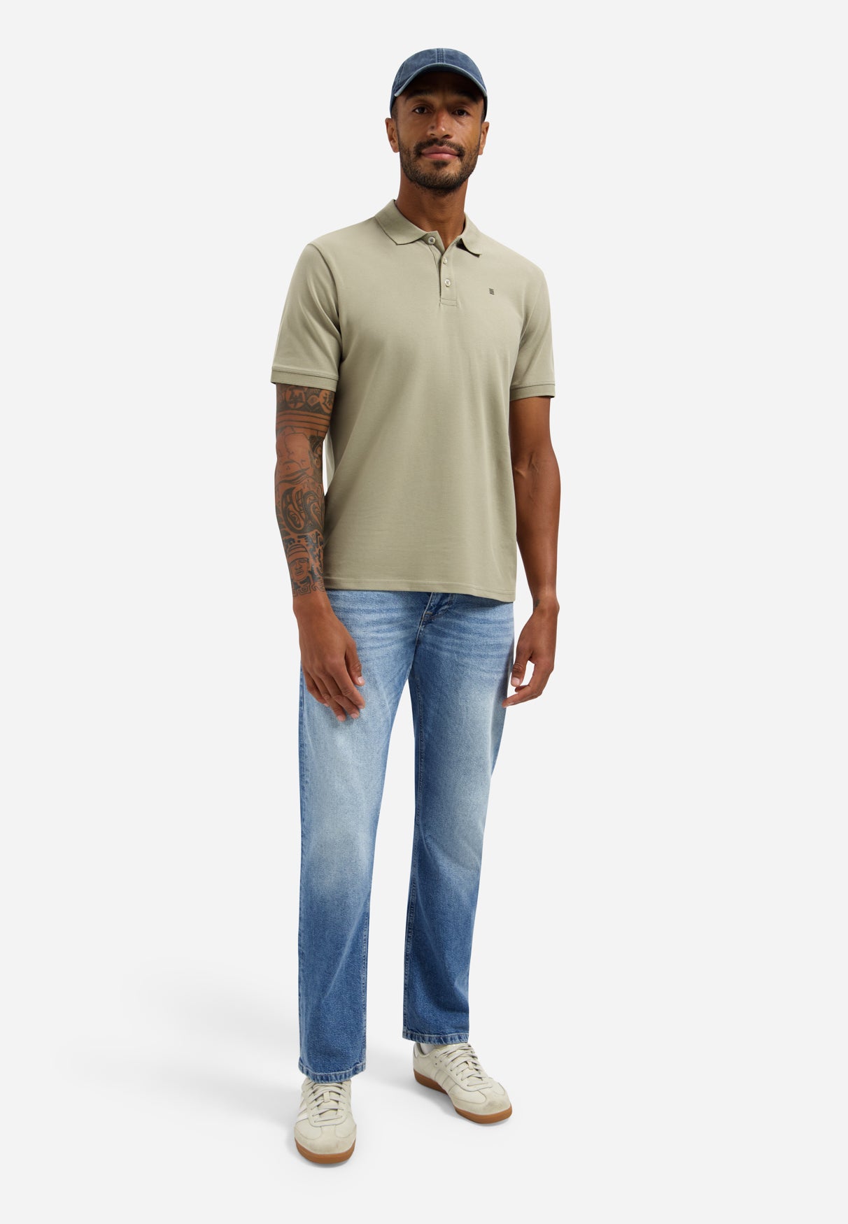 Basic polo shirt | Taupe