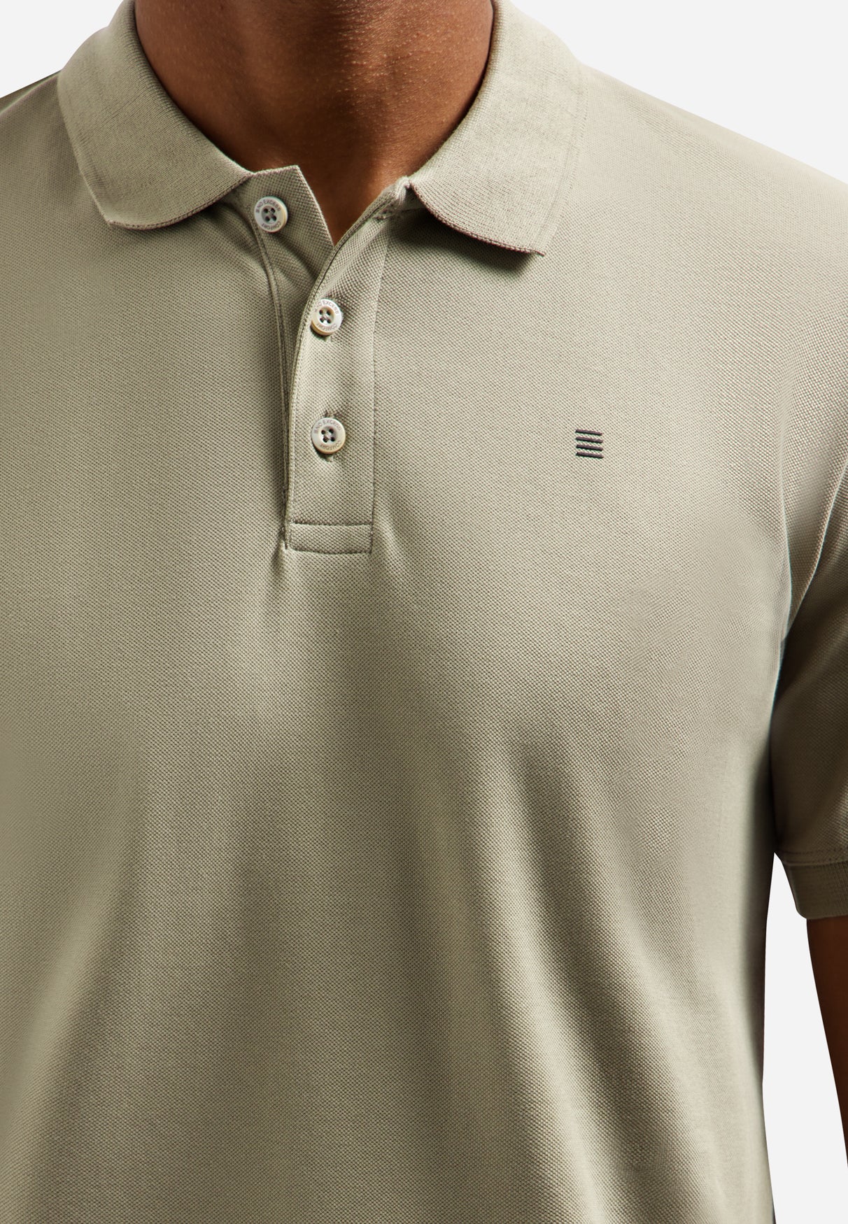 Basic polo shirt | Taupe
