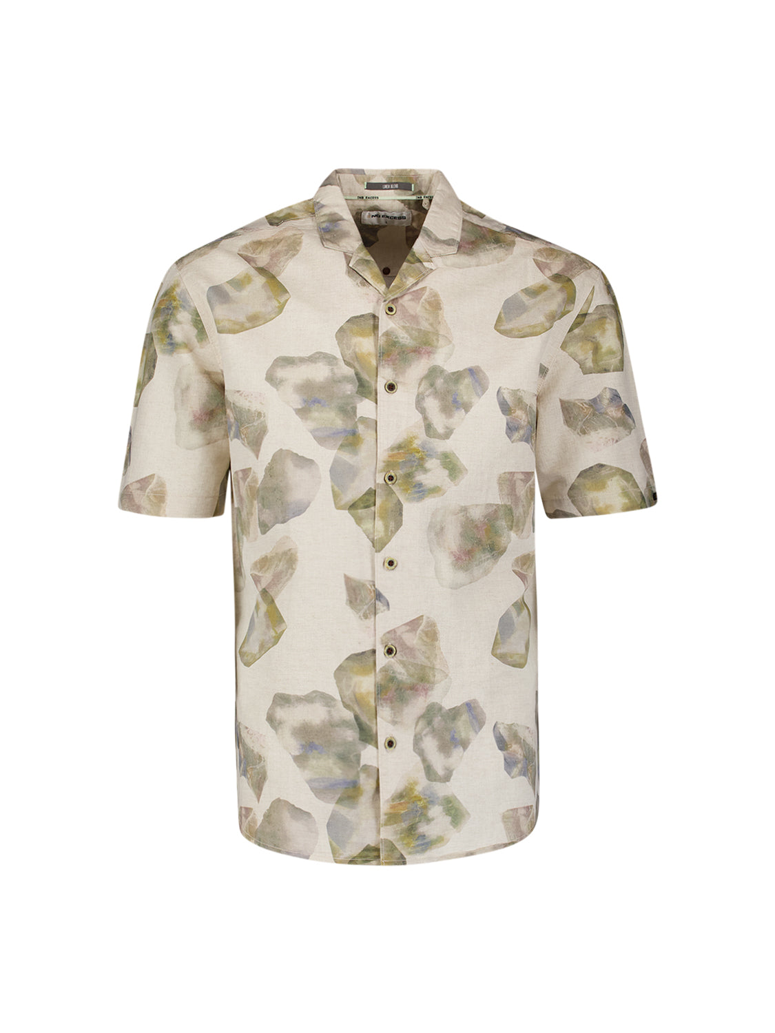 Printed short-sleeved shirt | Green
