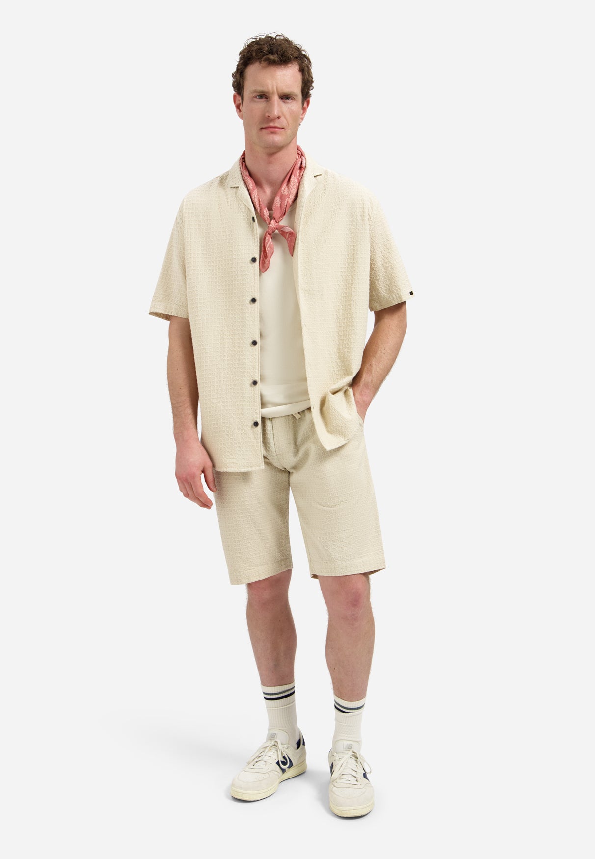 Cotton short-sleeved shirt | Desert