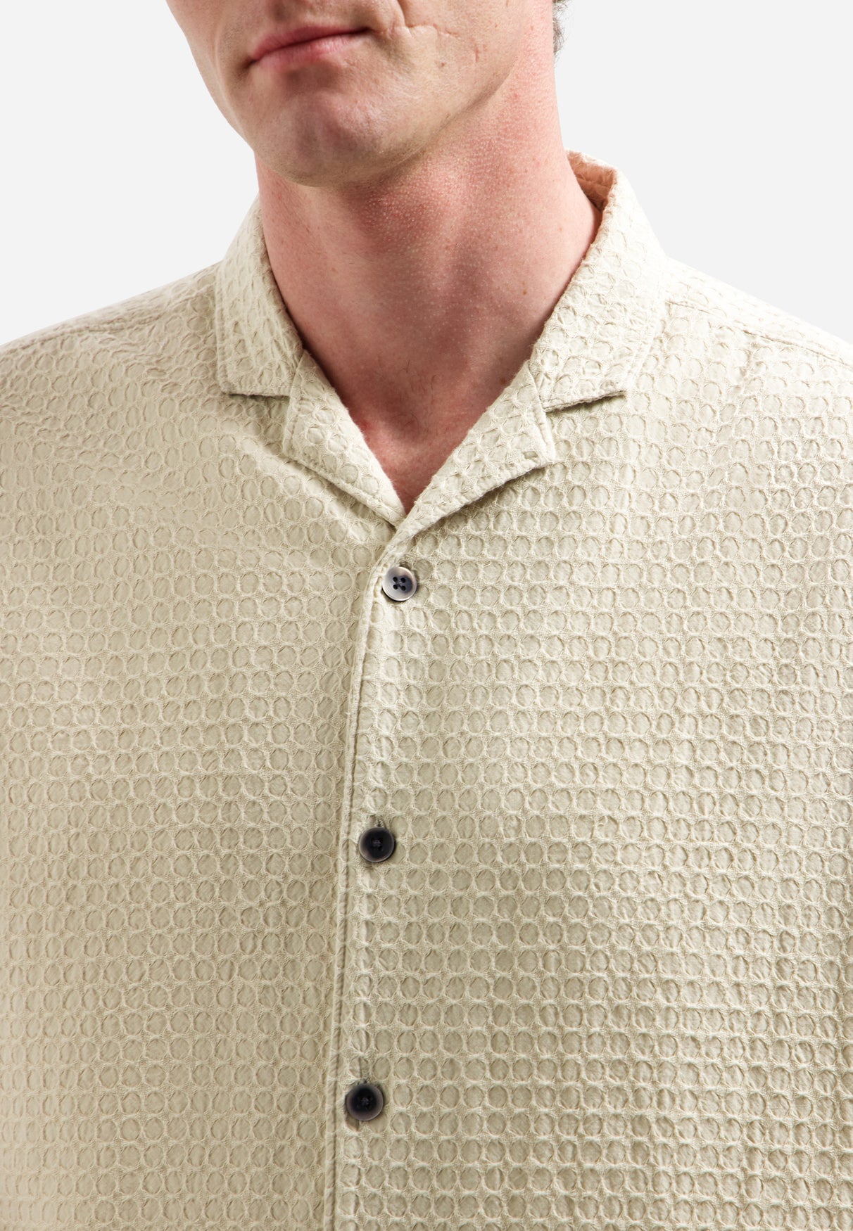 Cotton short-sleeved shirt | Desert