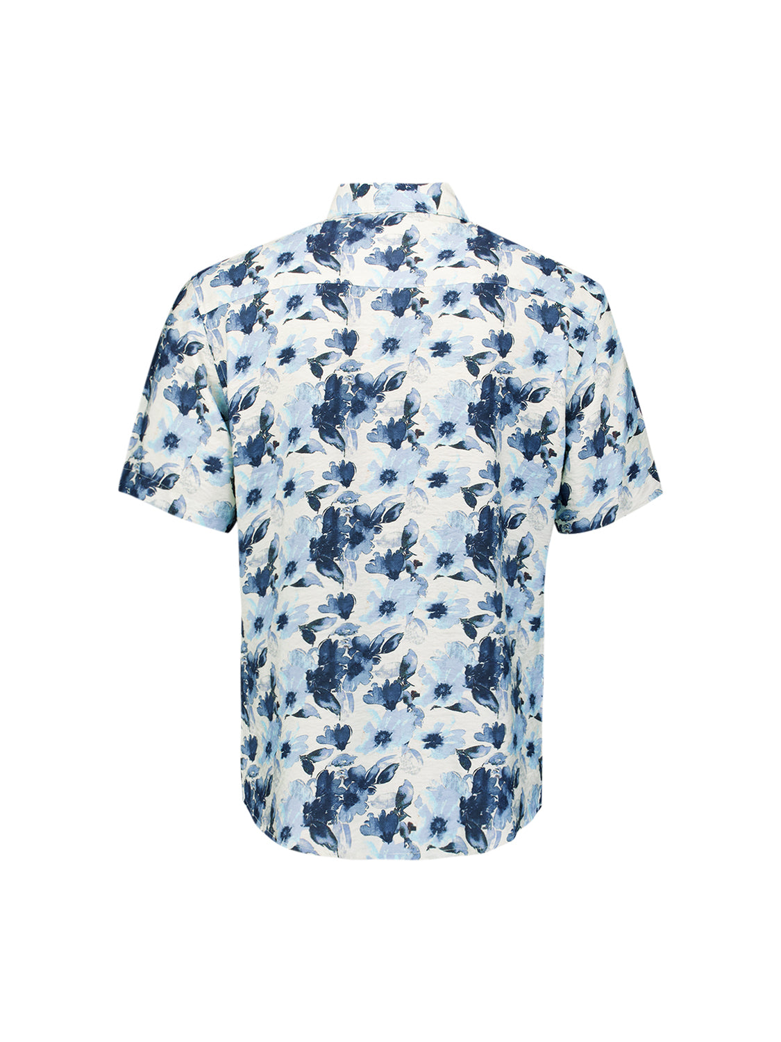 Short-sleeved printed shirt | Blue