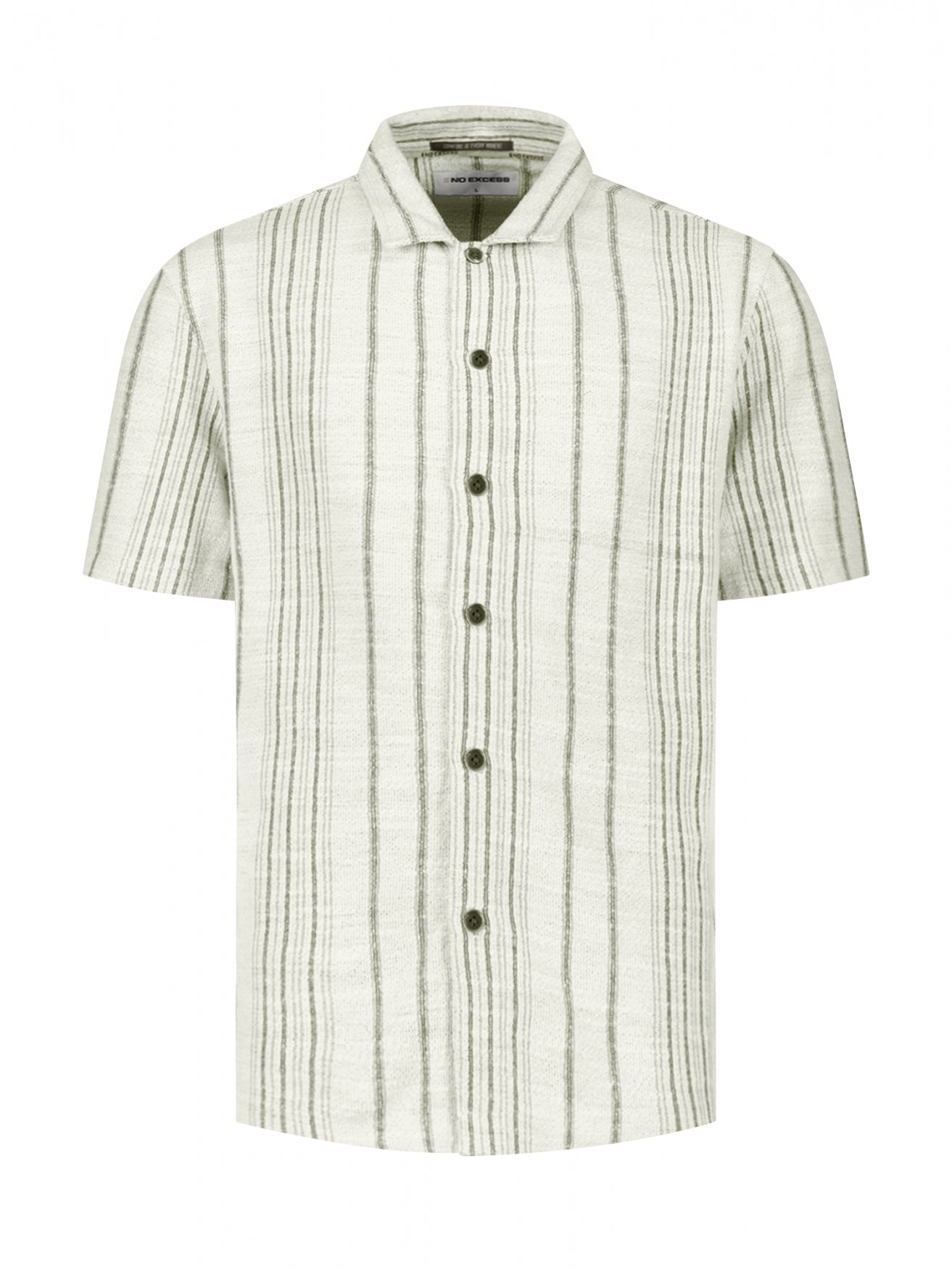 Jacquard shirt with stripes | Desert