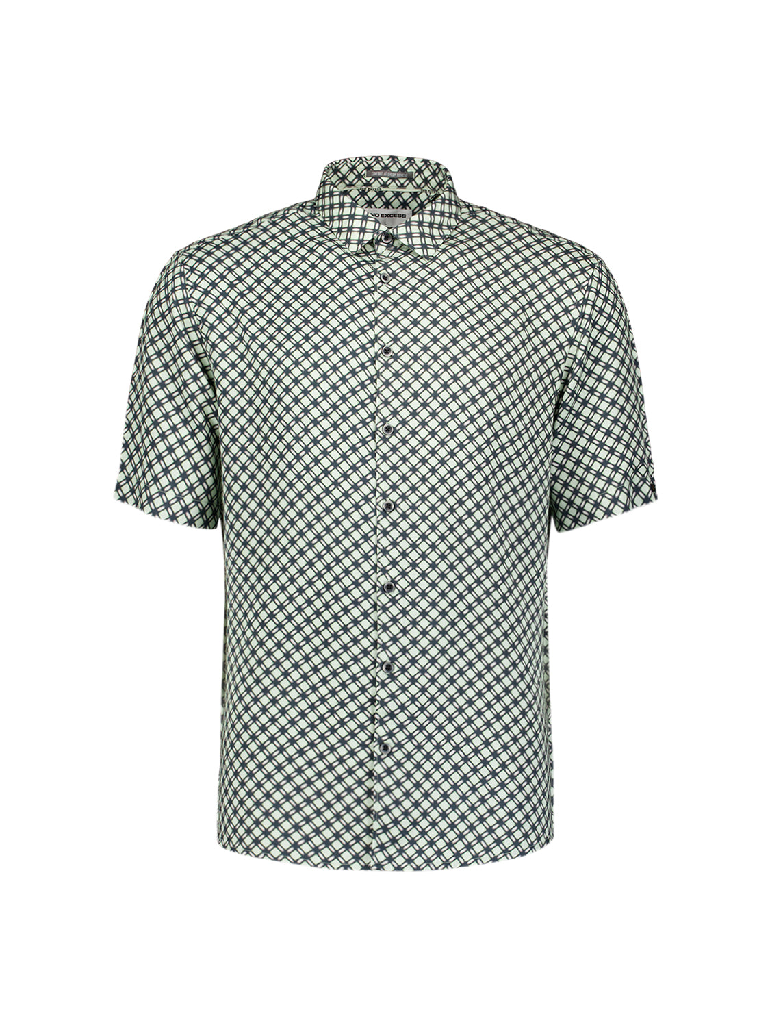 Stretch shirt with an all-over print | Green