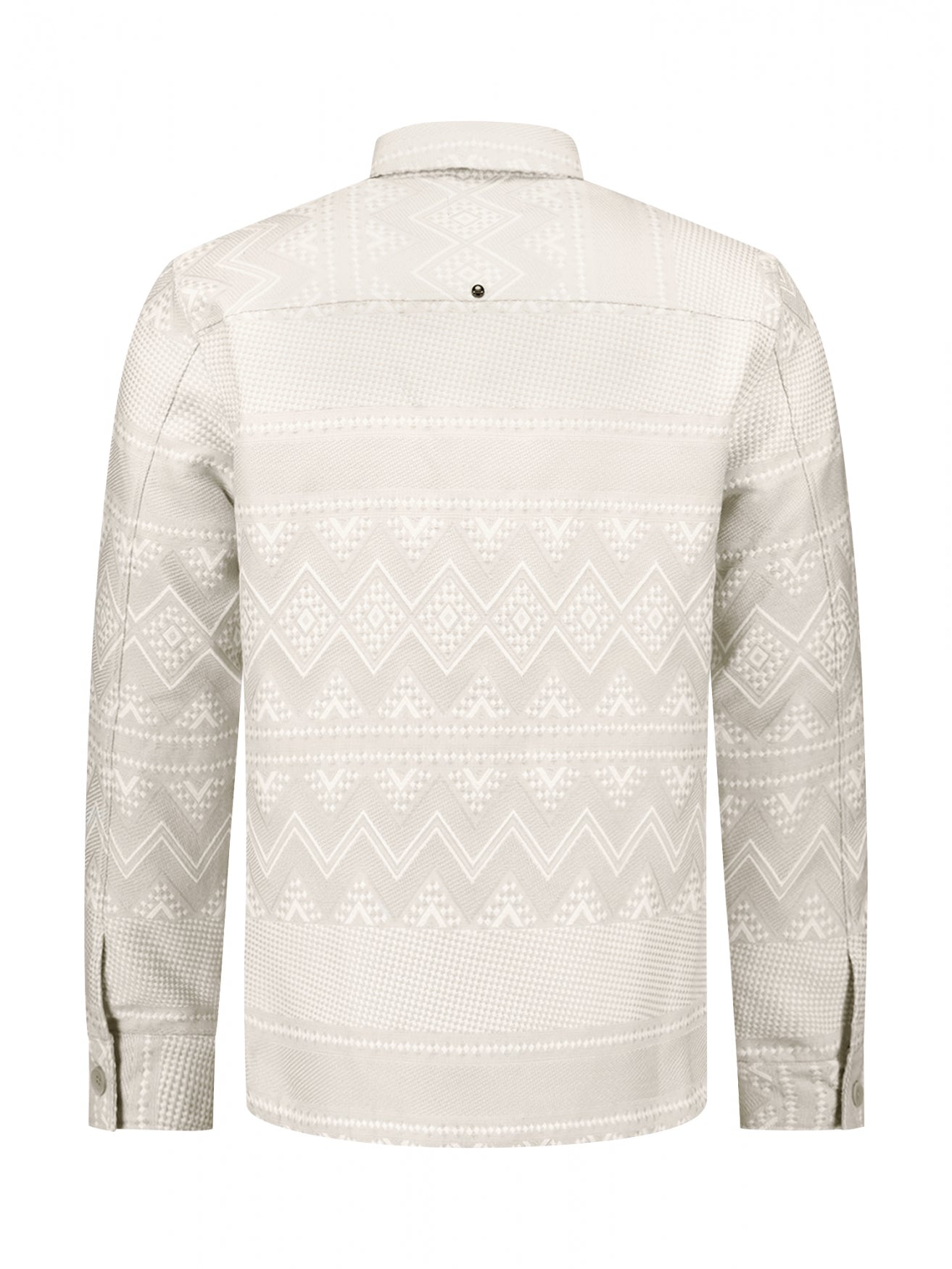 Jacquard overshirt. | Taupe