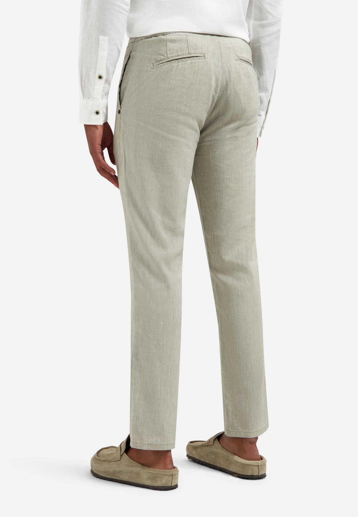 Linen-blend trousers | Taupe