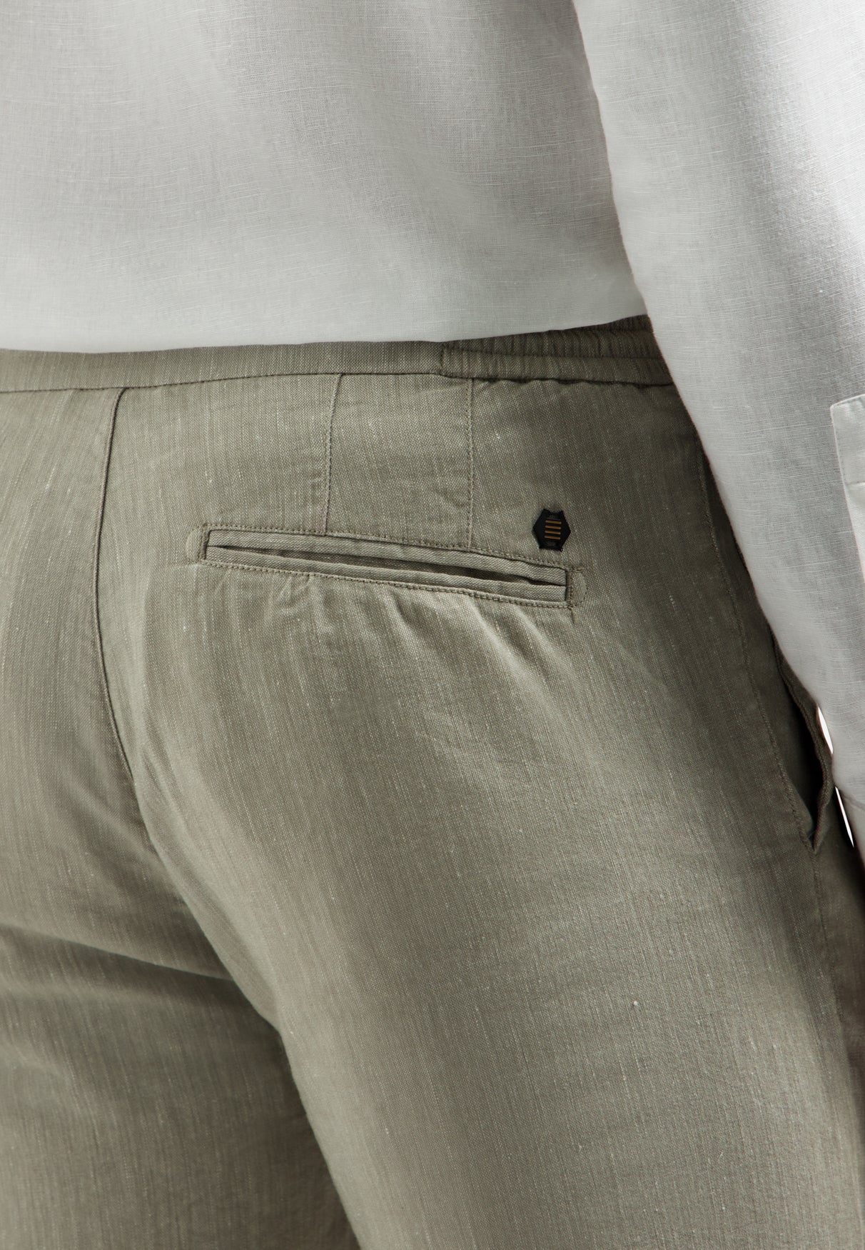 Linen-blend trousers | Taupe