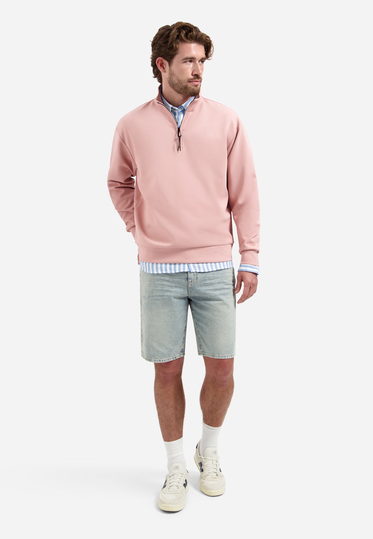 Relaxed denim shorts | Stone Used Denim