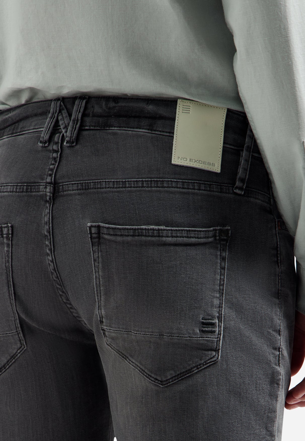 Denim shorts | Grey Denim