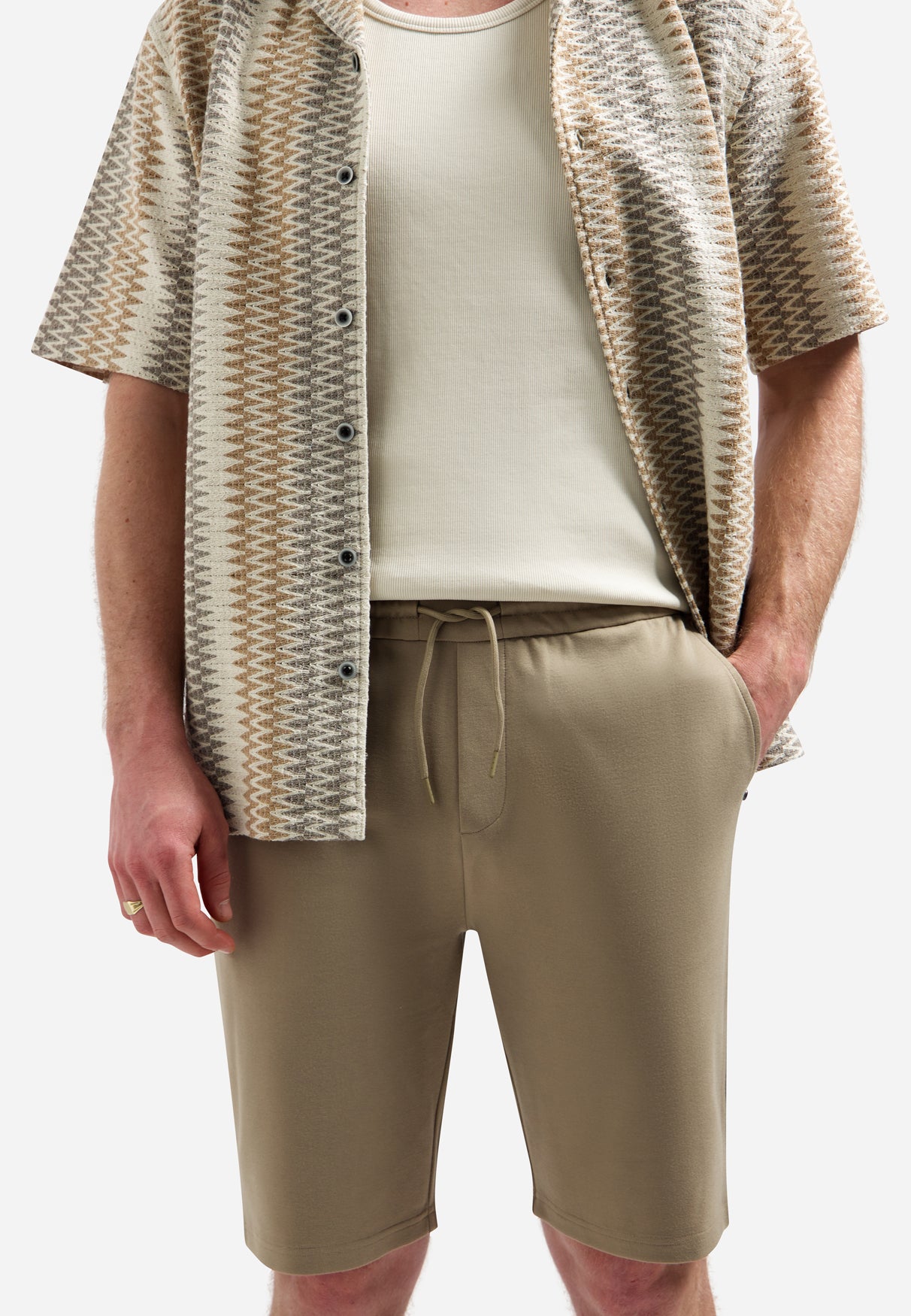 Jersey shorts | Taupe