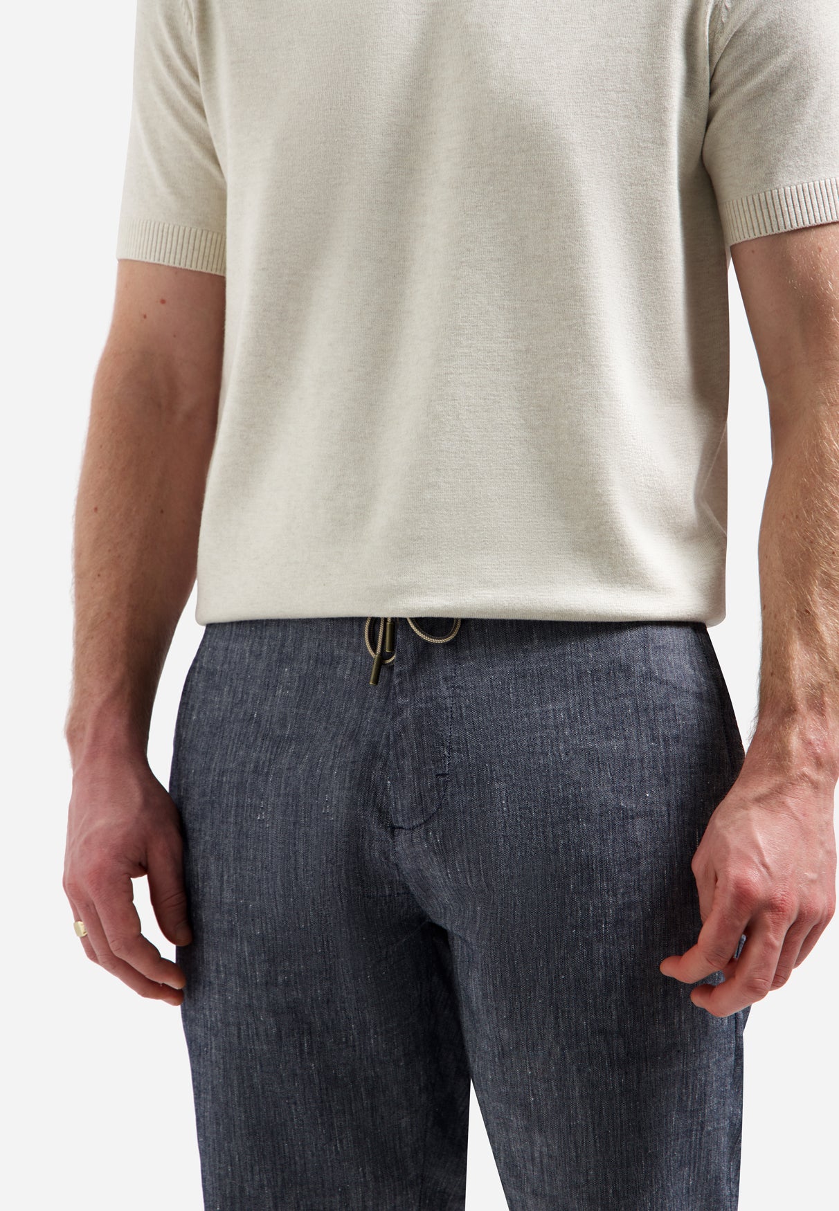 Chino shorts with linen | Night