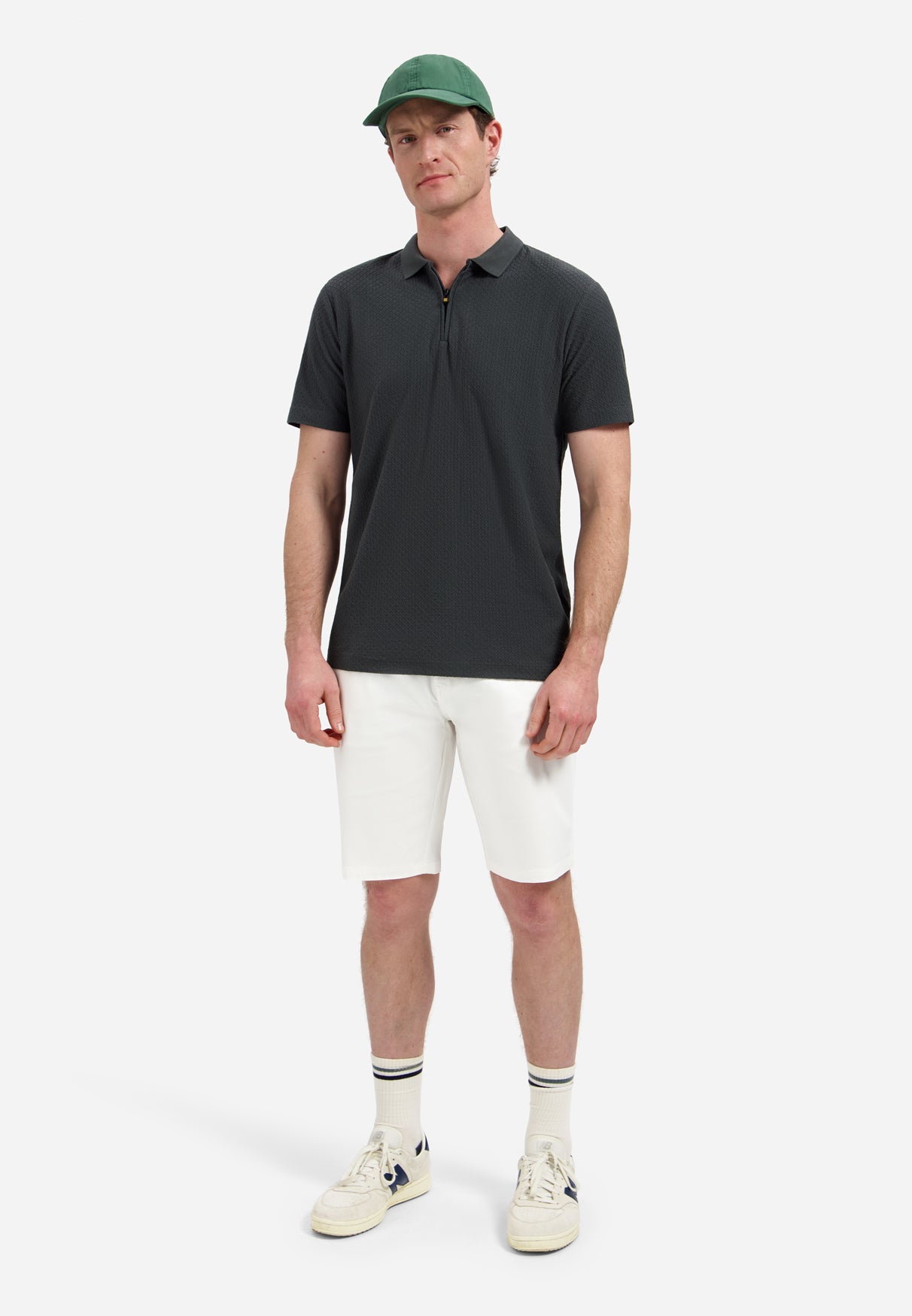 Stretch chino shorts | White