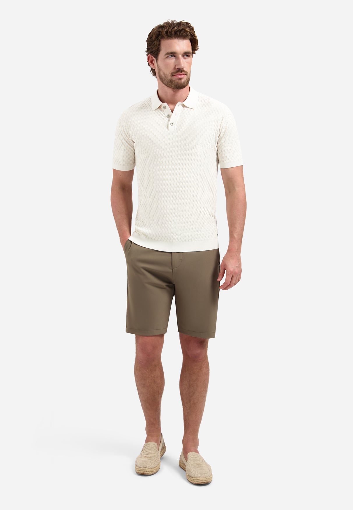 Short sleeve polo with buttons | Kit
