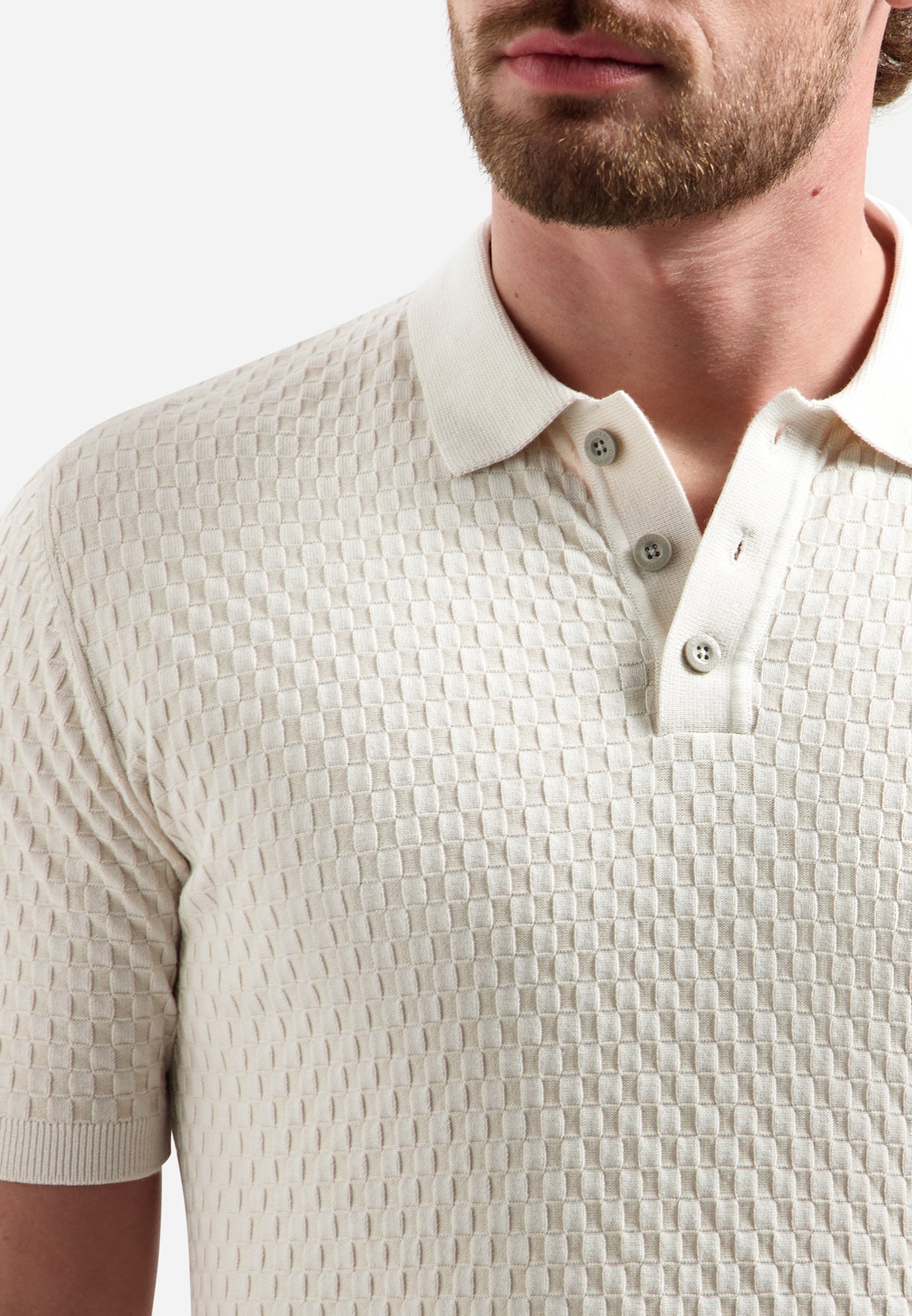 Short sleeve polo with buttons | Kit