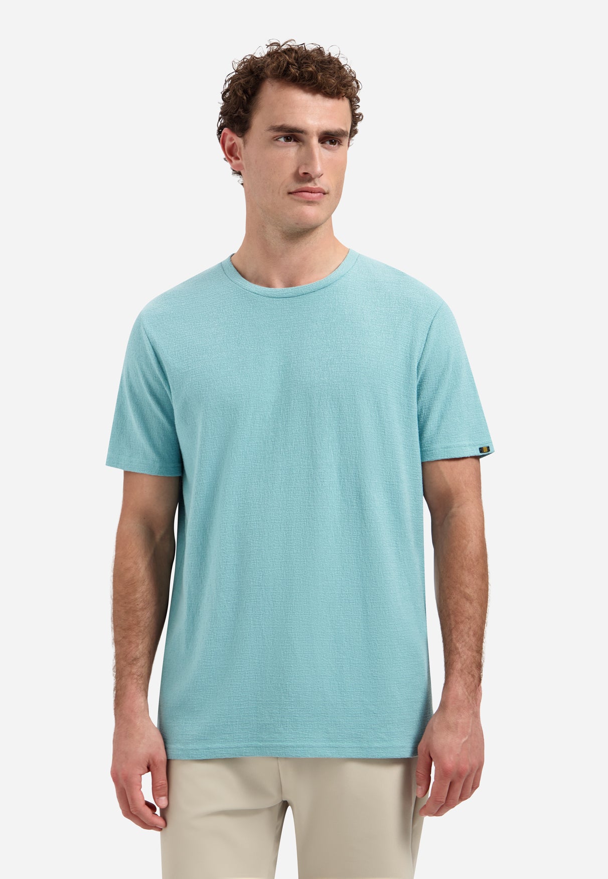 Short-sleeve striped crewneck T-shirt | White