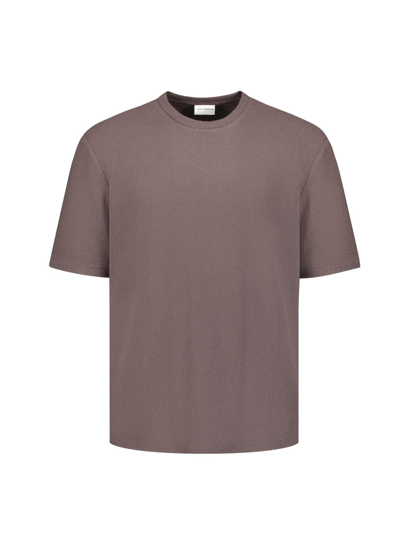 Short-sleeve crewneck T-shirt | Dark Brown