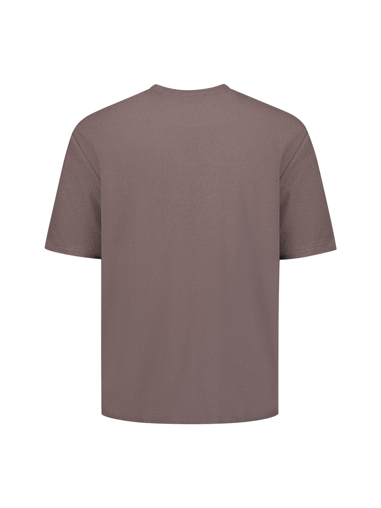 Short-sleeve crewneck T-shirt | Dark Brown