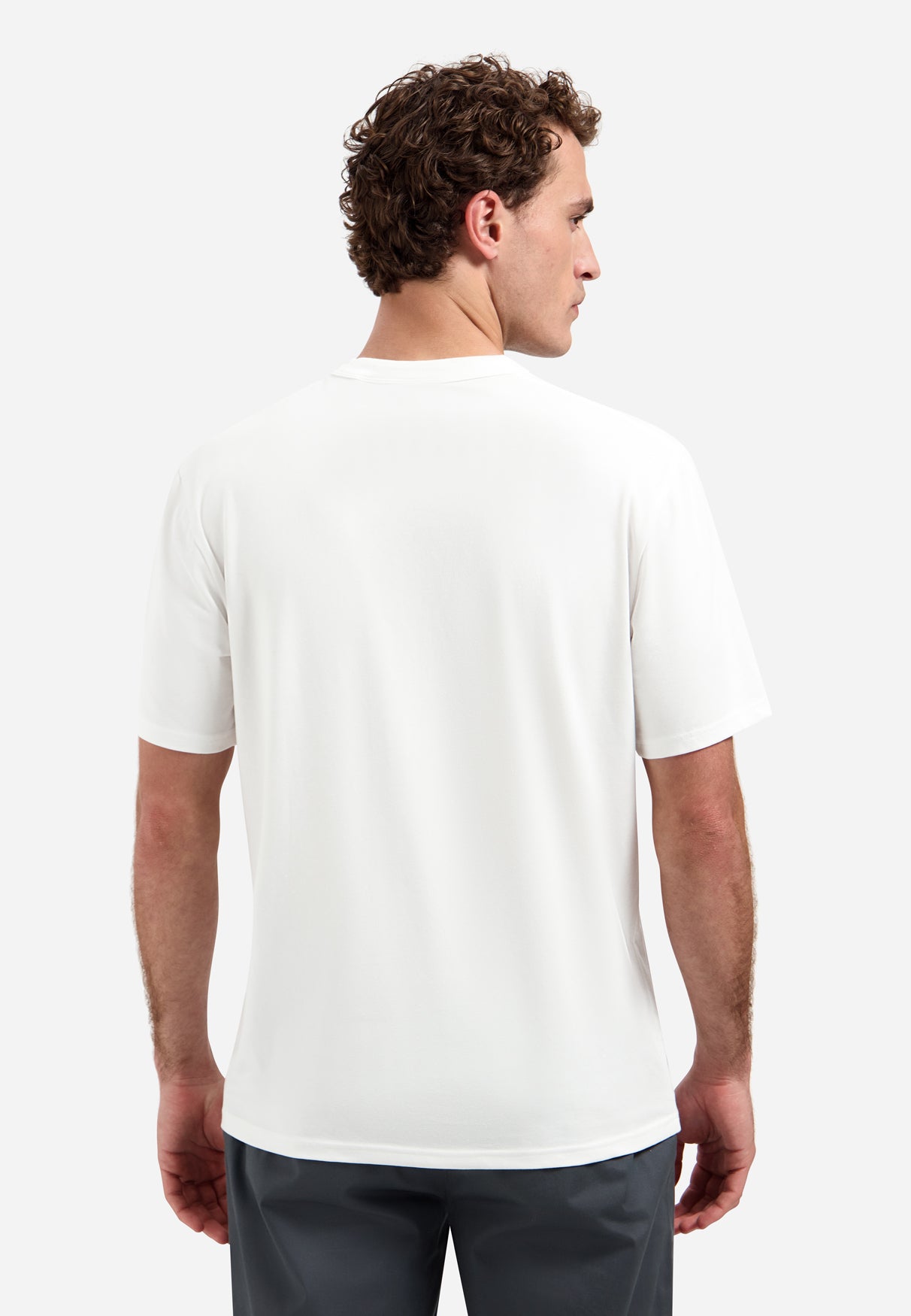 Short-sleeve striped crewneck T-shirt | White