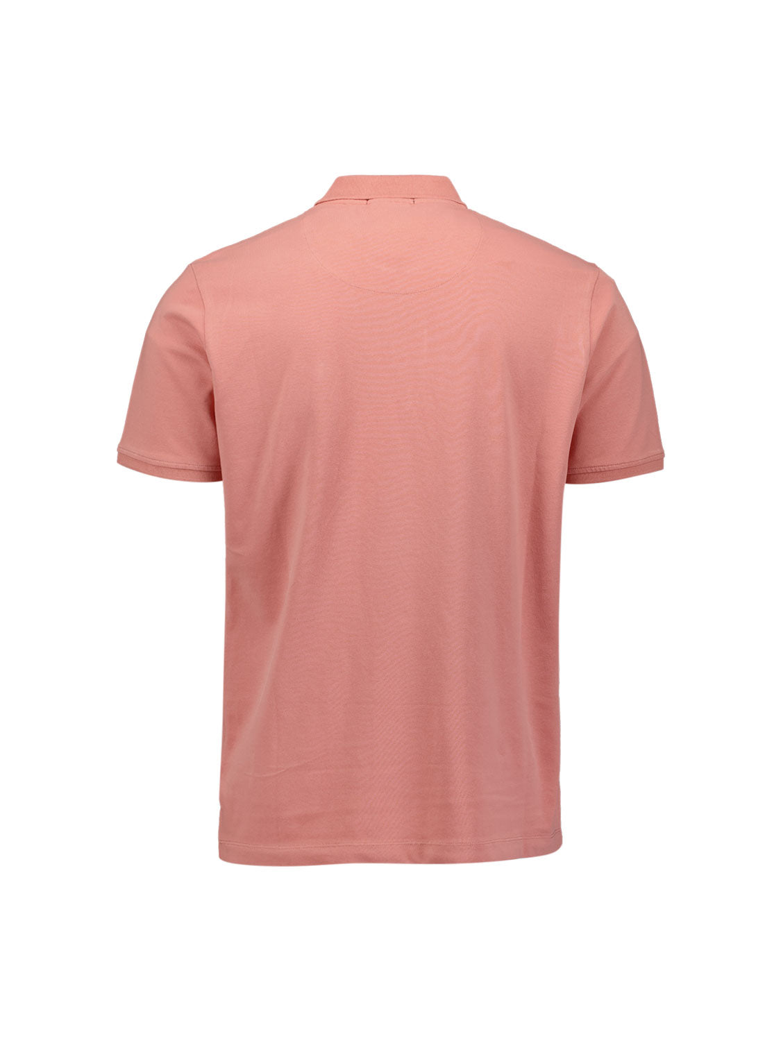 Short-sleeve half-zip polo | Coral