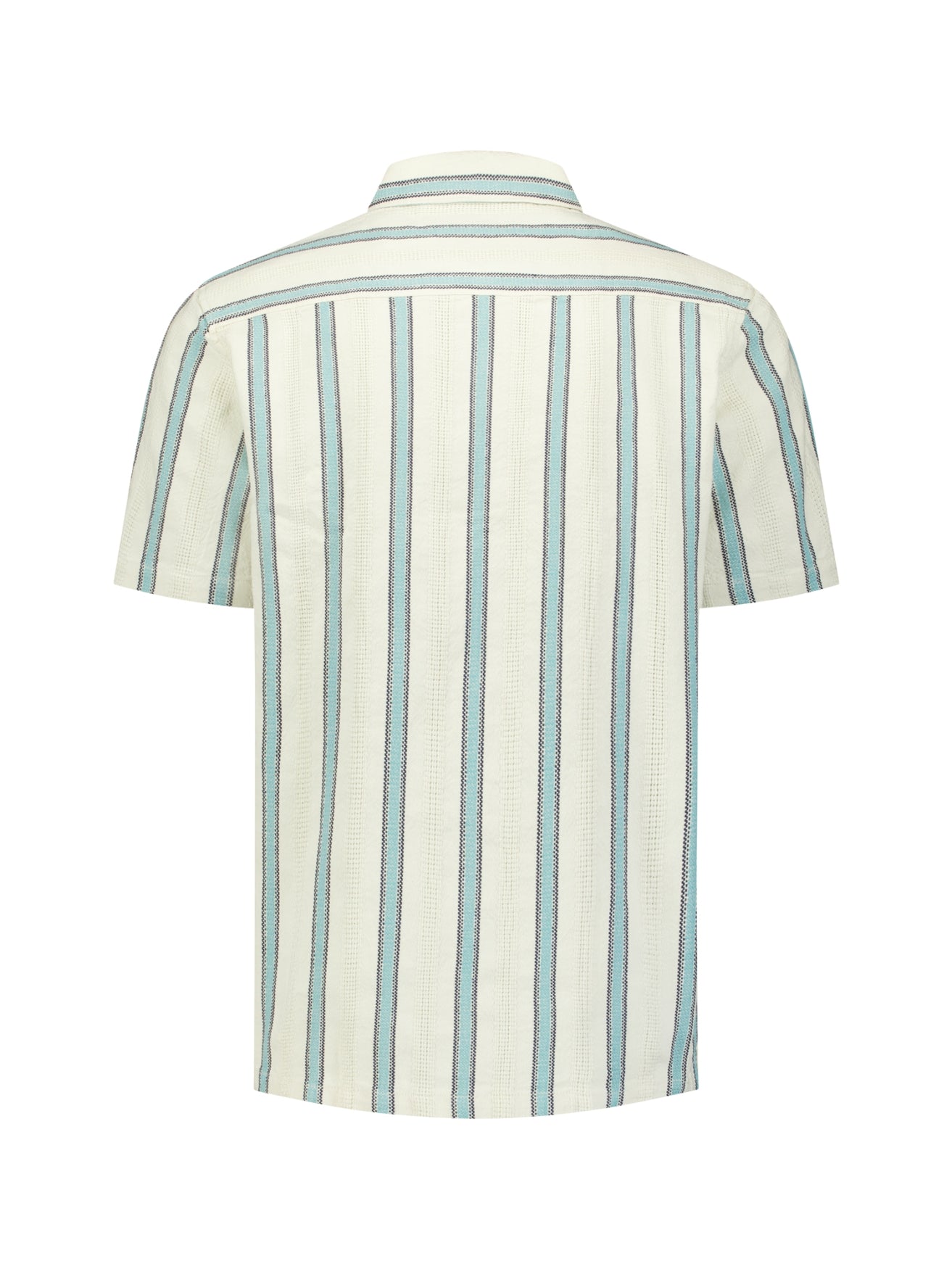 Short-sleeve shirt with stripes | Seablue