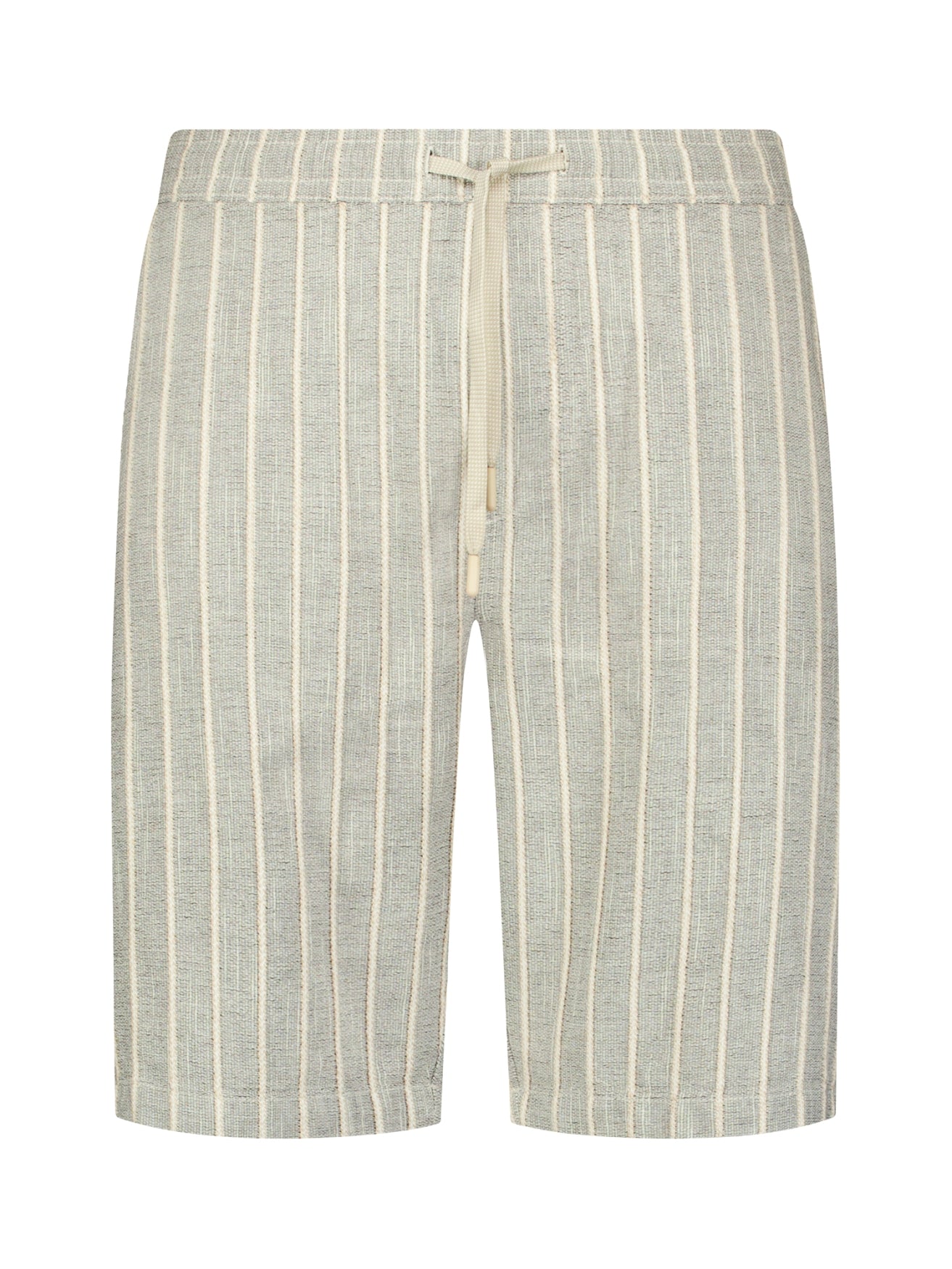 Striped cargo shorts with drawstring | Sand