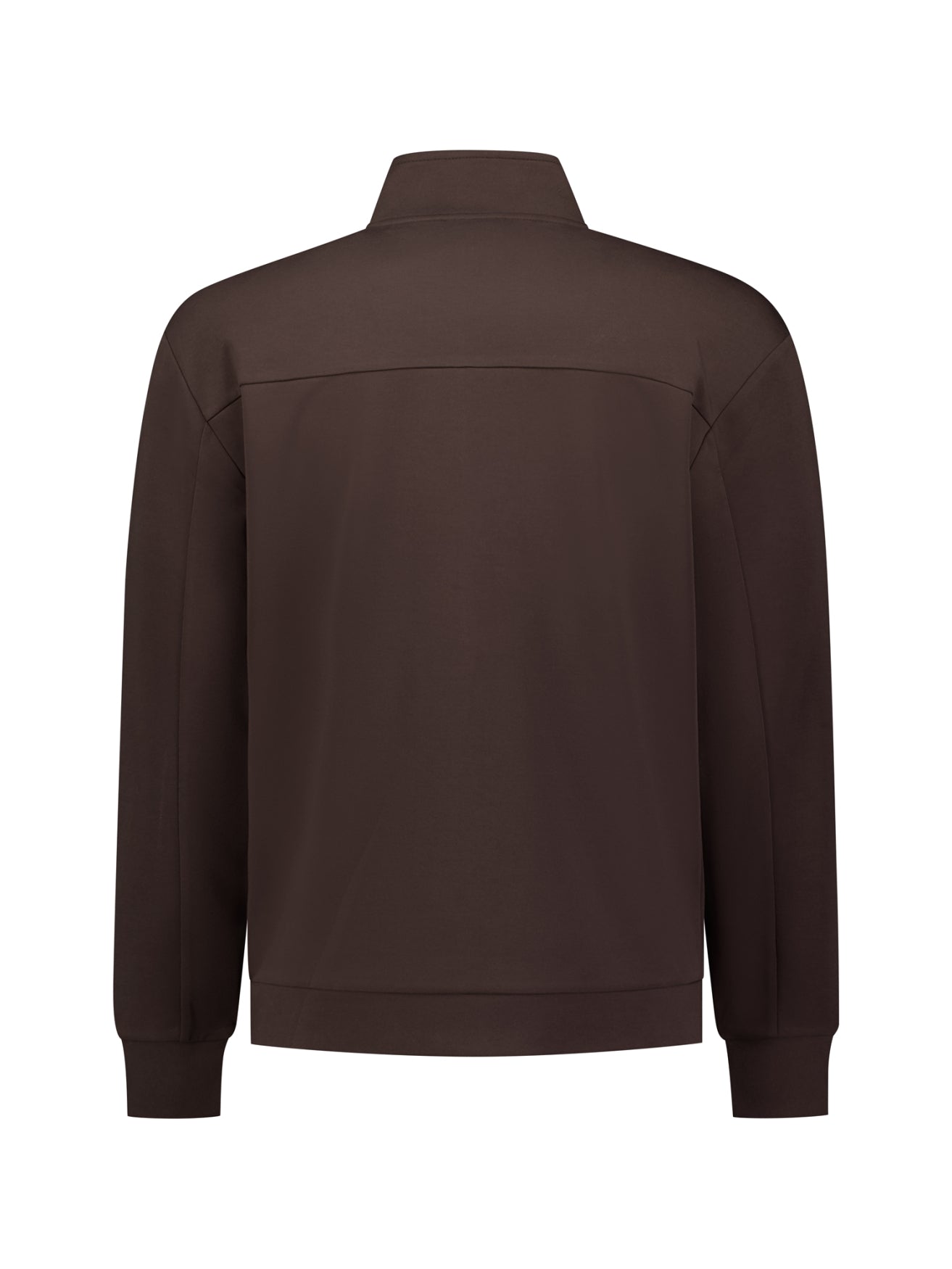 Zip-Up Sweat Jacket | Dark Brown