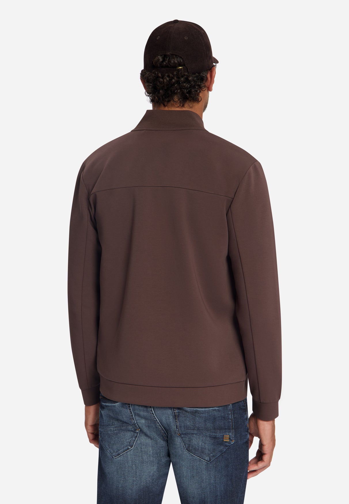 Bomber Sweater | Dark Brown