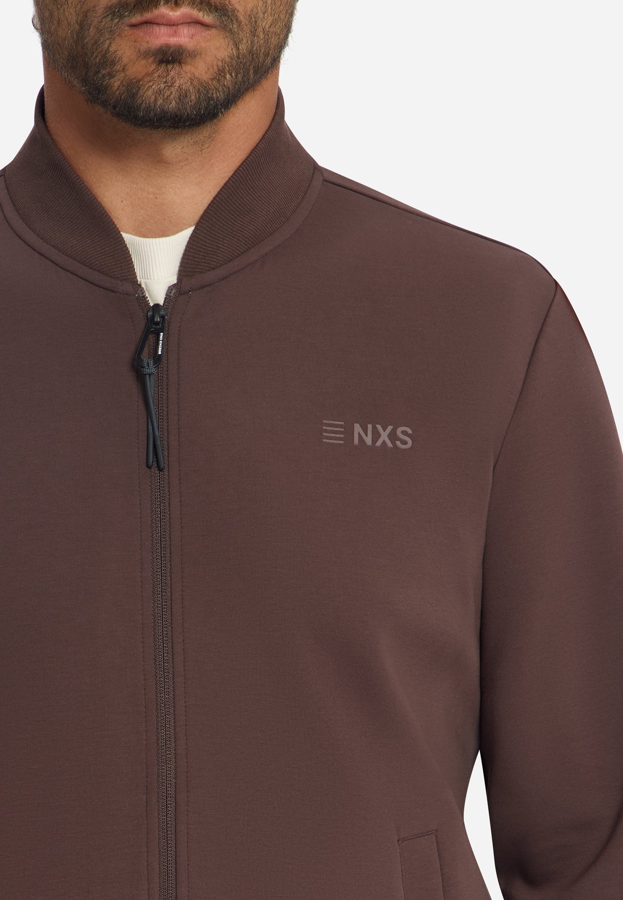 Bomber Sweater | Dark Brown
