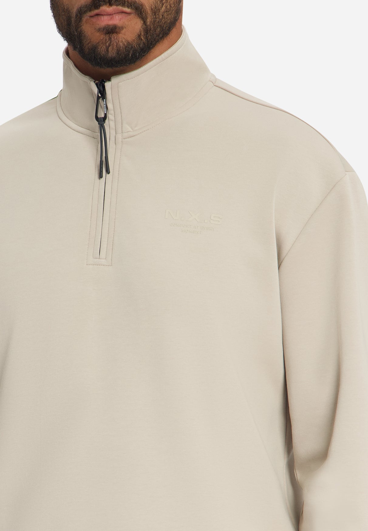 Half-Zip Sweater | Cement