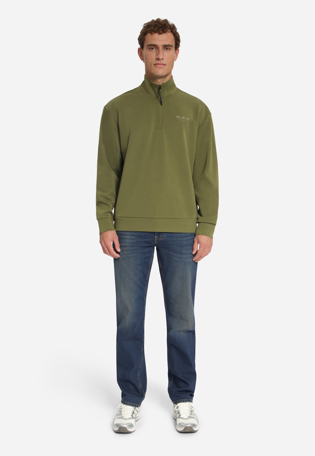 Half-Zip Sweater | Moss