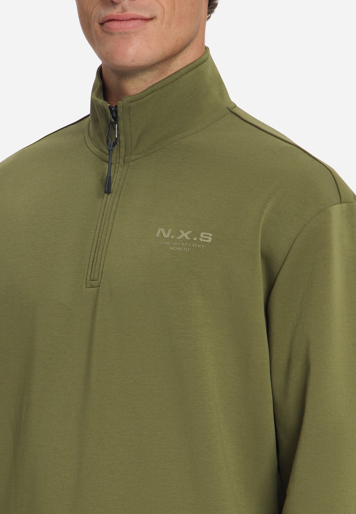 Half-Zip Sweater | Moss