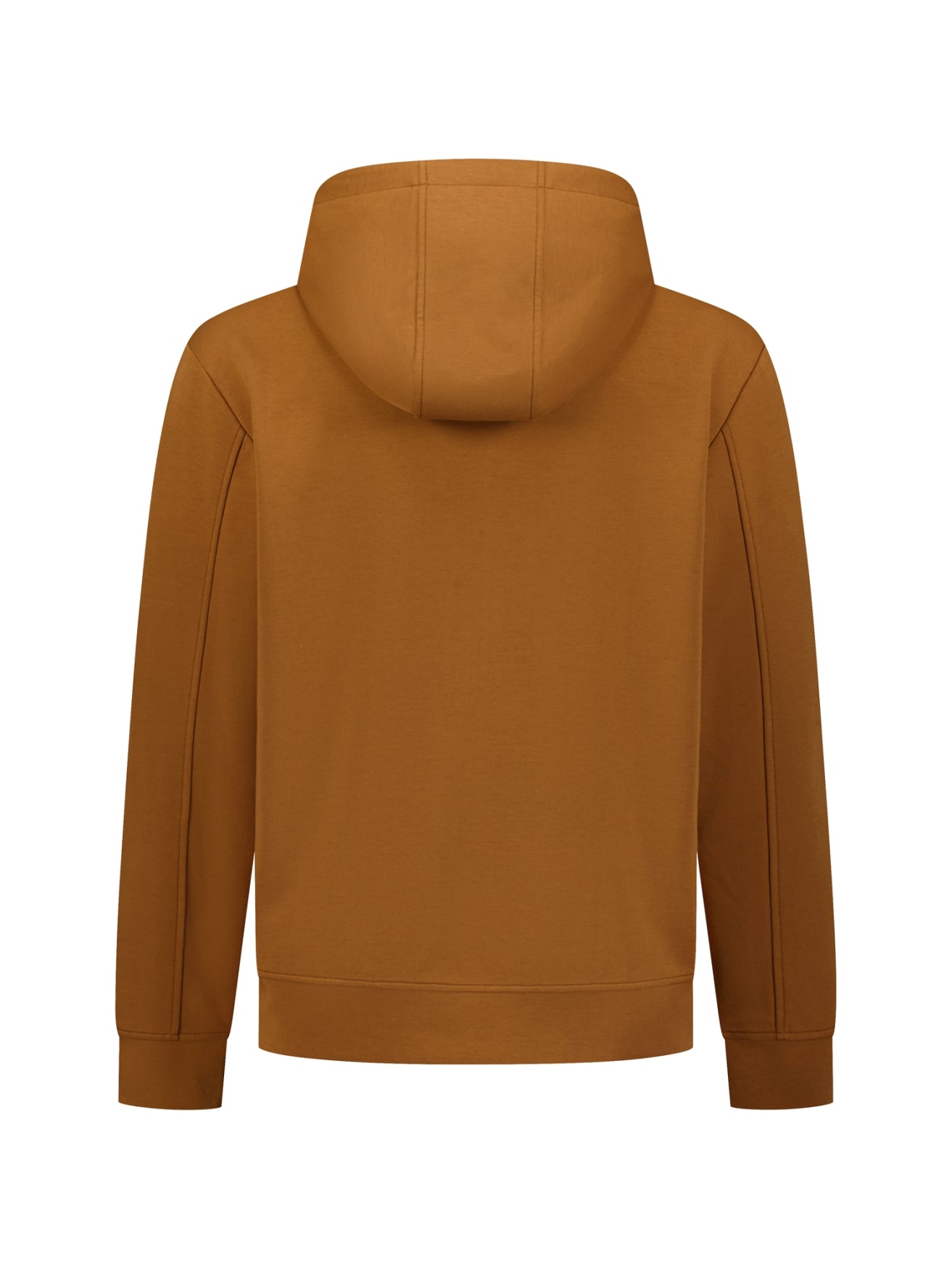 Hooded Zip-Up Sweater | Caramel