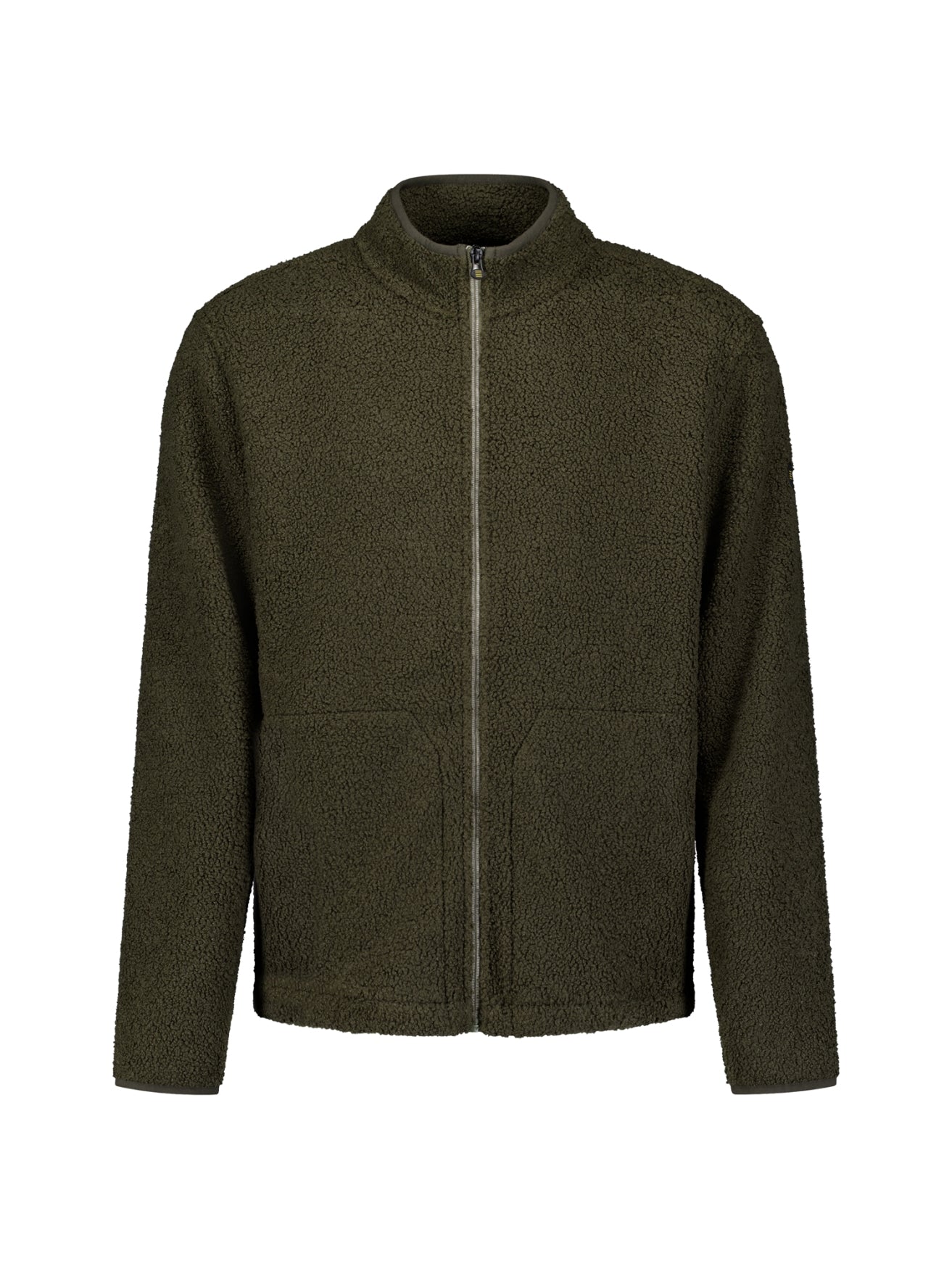 Teddy Zip-Up Sweater | Moss