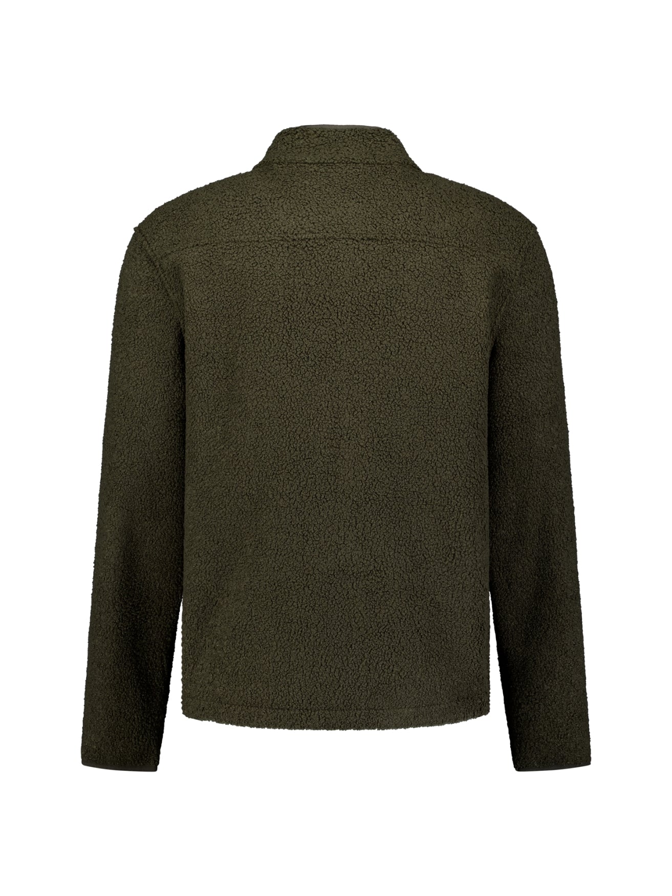 Teddy Zip-Up Sweater | Moss