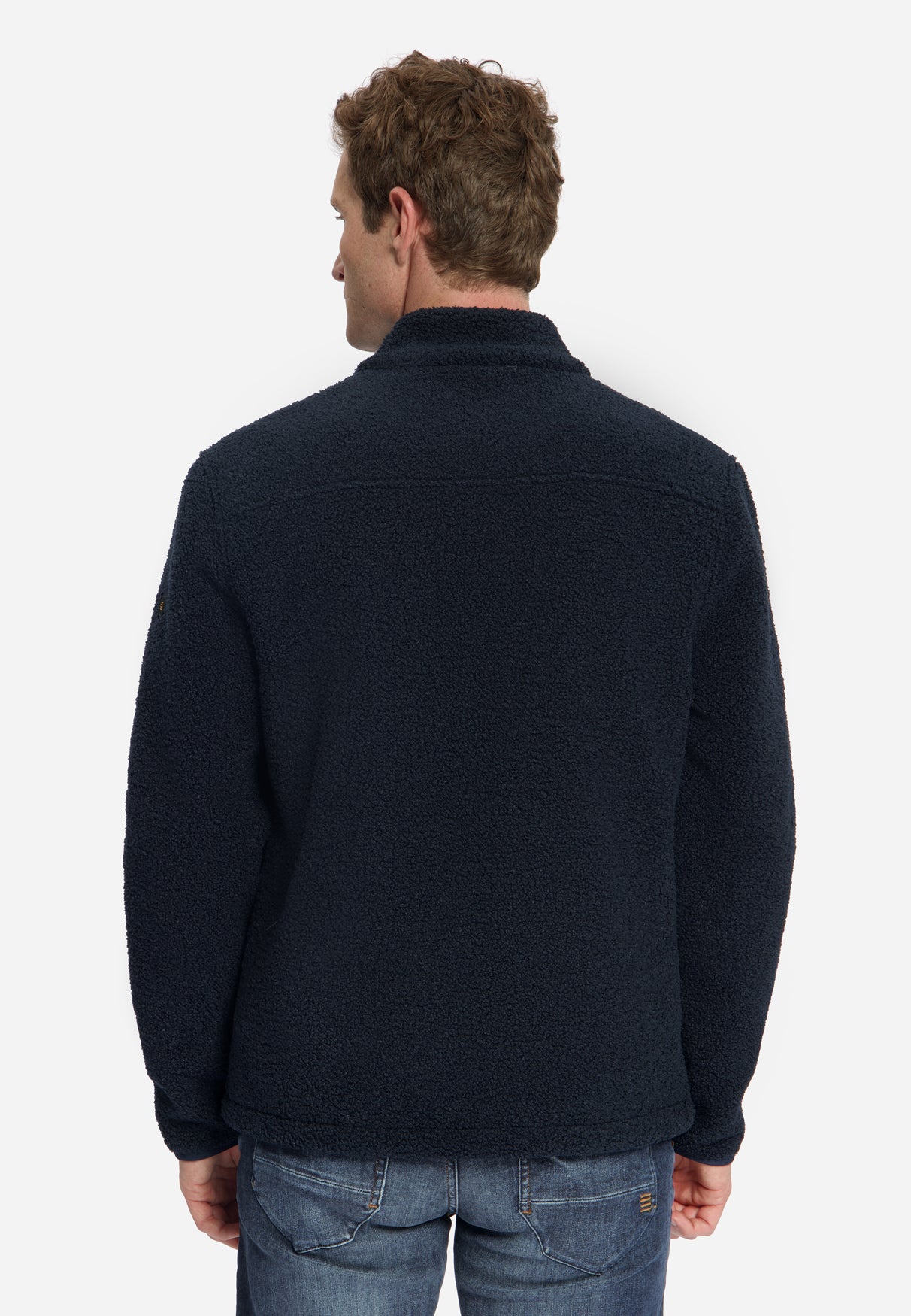 Teddy Zip-Up Sweater | Dark Night