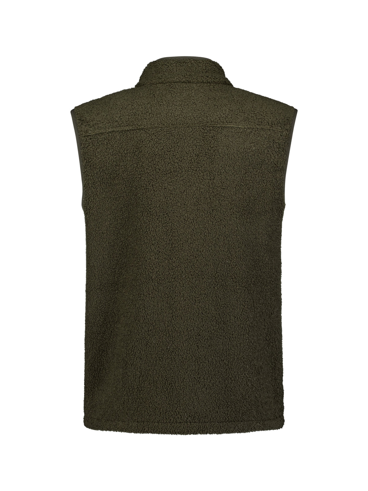 Teddy Zip-Up Vest | Moss