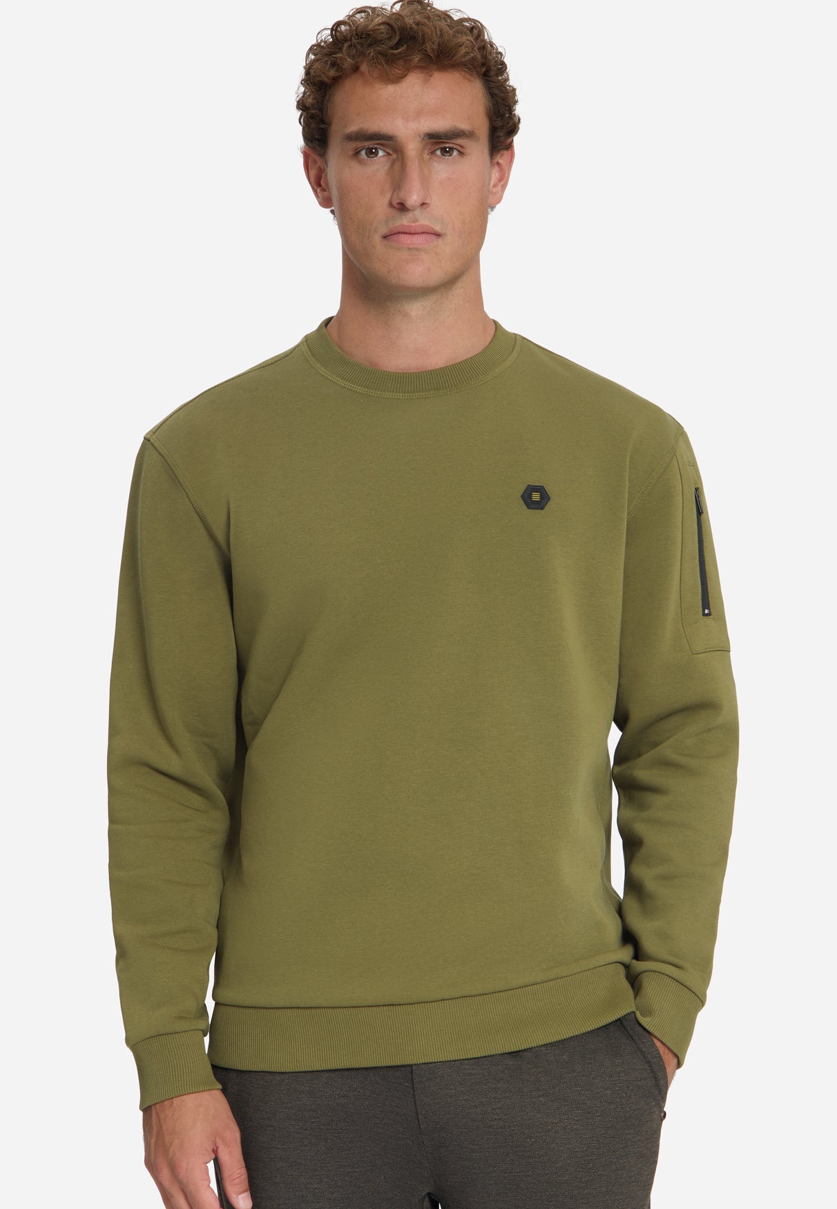 Crew Neck Sweater | Moss