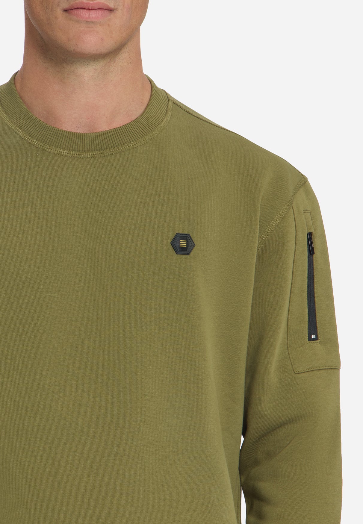 Crew Neck Sweater | Moss