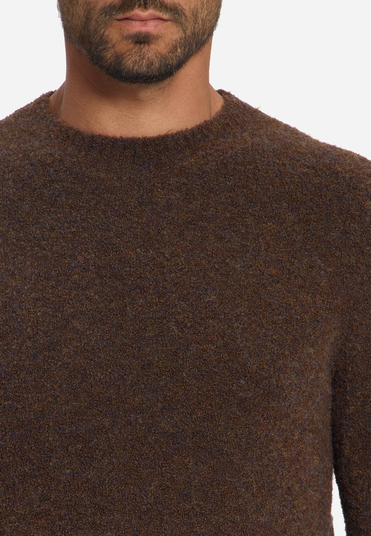 Soft Melange Jumper | Dark Brown