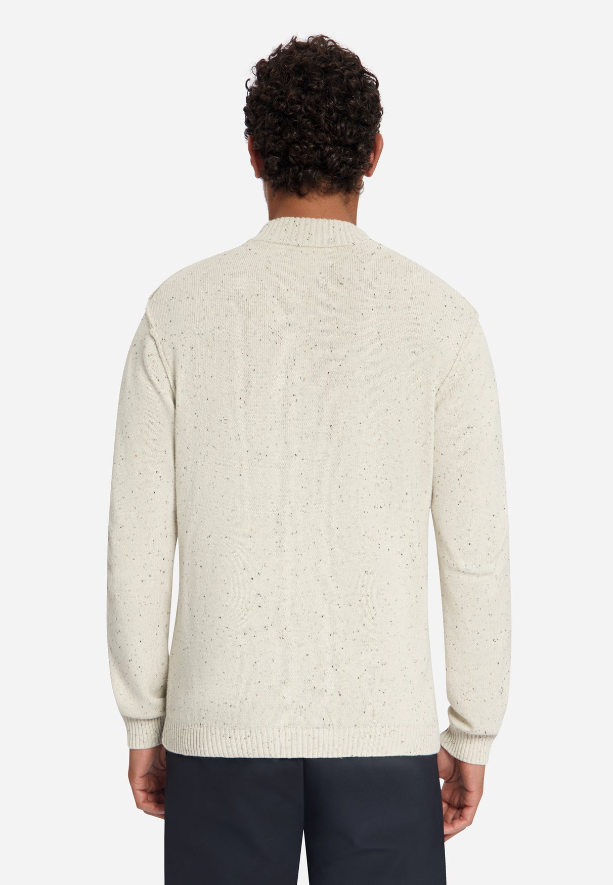 Tweed Knit Jumper | Stone