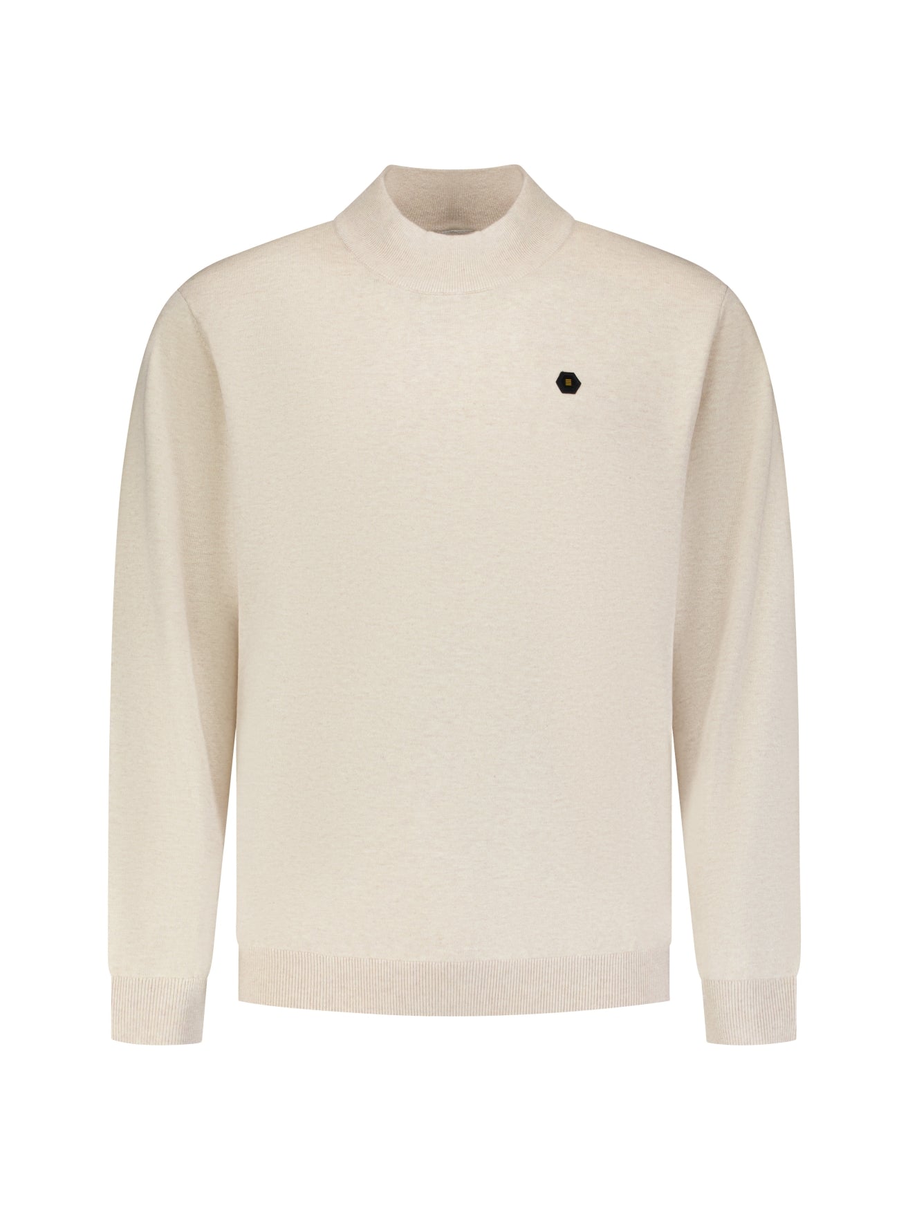Fine Knit Turtleneck Jumper | Stone